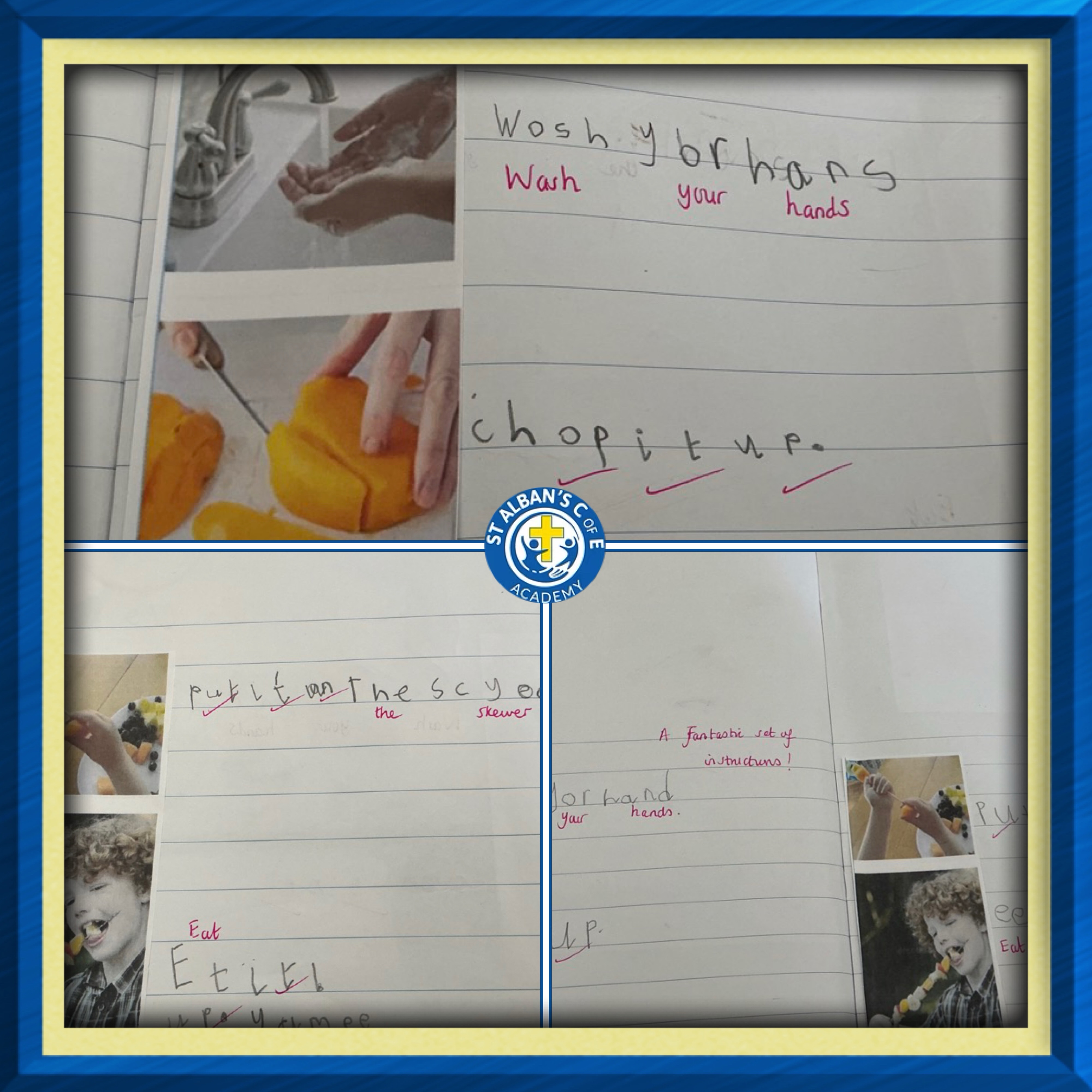 Reception have loved exploring Handaโs Surprise! The children wrote their own instructions for making fruit skewers, visited our local greengrocers to buy the fruit, and then followed their instructions to make a tasty treat ๐๐๐
#PurposefulWritingOpportunities #Reception26