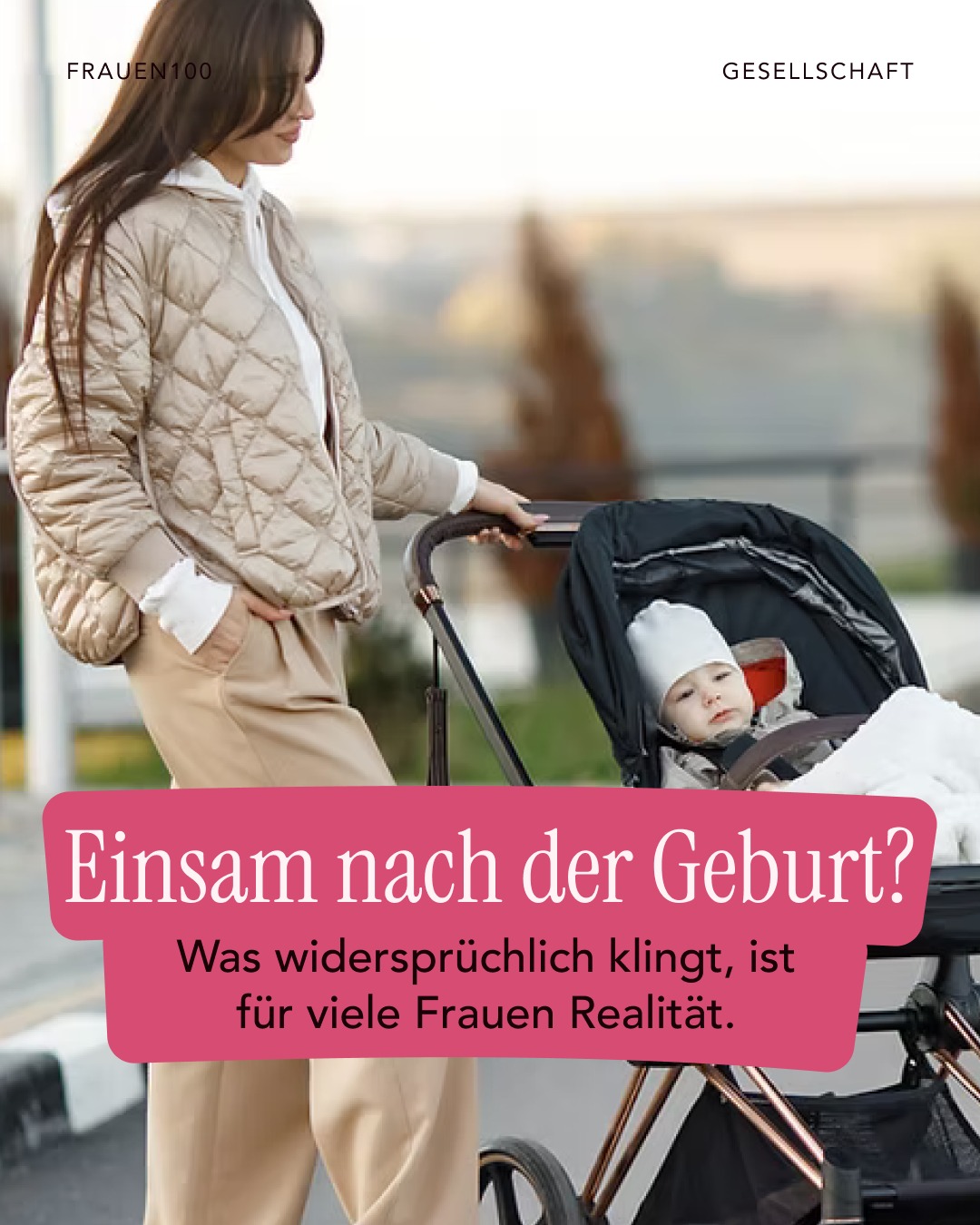 Einsamkeit nach der Geburt – ein Gefühl, über das kaum gesprochen wird. Dabei zeigen die Zahlen: Viele Mütter erleben genau das.
Zwischen Nähe, Verantwortung und einem komplett neuen Alltag kann sich plötzlich etwas einschleichen, das man nicht erwartet hätte.
Einsamkeit ist kein persönliches Versagen, sondern ein Signal. Ein Signal dafür, dass Mütter mehr gesehen, gehört und unterstützt werden müssen.
Mehr dazu jetzt im Journal, einfach über den Link in Bio und Story!
#frauen100 #mütter #schwangerschaft