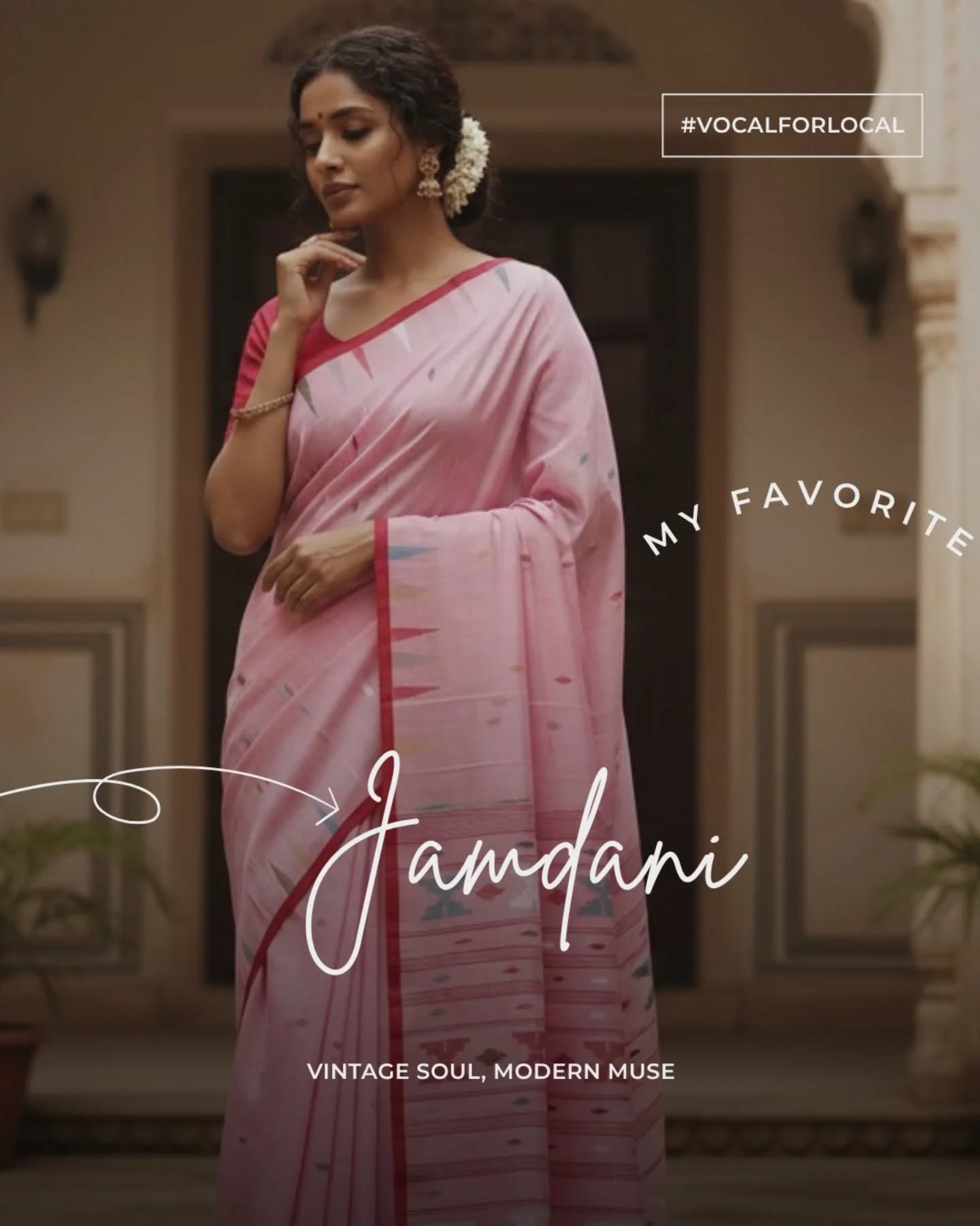 There’s something about a Jamdani saree that never goes out of time. ✨
Perhaps it is the age-old charm woven patiently into every motif, or the heritage of handloom artistry passed through generations of skilled hands.
Light, graceful, and rooted in tradition, a Jamdani carries the soul of old-world elegance while feeling effortlessly timeless even today.
Some weaves are trends.
Some become a part of heritage.
Tell us — what draws you most towards Jamdani sarees: the craftsmanship, the comfort, or the timeless beauty? 🤍
#jamdani #handloomindia #timelesselegance #indiantextiles #sareeaddict