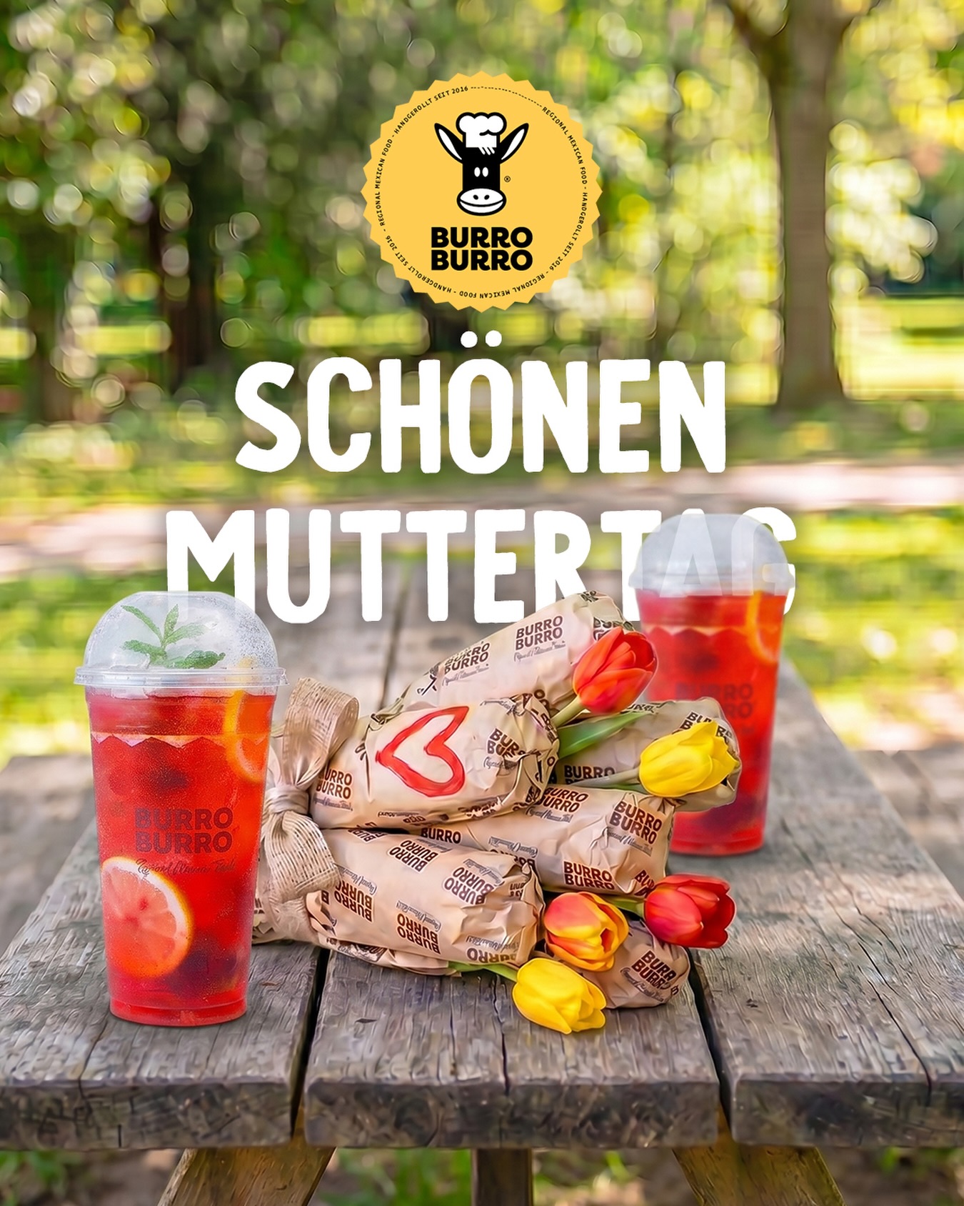 Heute feiern wir alle Mamas da draußen 💐
Danke für eure Liebe, eure Stärke und dafür, dass ihr immer für uns da seid. ❤️
Wir wünschen euch einen wunderschönen Muttertag voller Genuss, Sonne und gemeinsamer Momente 🌷🌯☀️
Euer Team von Burro Burro 🫶
#Muttertag #BurroBurro #FoodLove #Familienzeit #MexicanFood