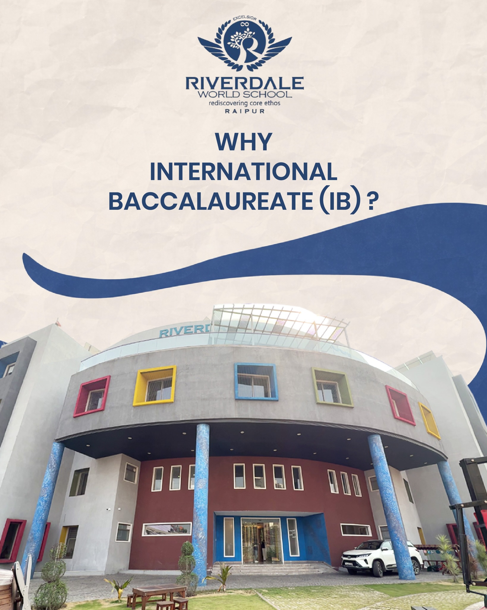 Why are more parents choosing the International Baccalaureate approach for their children?
From future ready learning to stronger communication, critical thinking and global exposure, the IB framework goes beyond traditional academics to prepare children for life, not just exams.
At @riverdale.ib , we believe education should build curious minds, confident individuals and real world understanding from an early stage.
(International Baccalaureate, IB school, IB education, Raipur schools, future ready learning, holistic education, critical thinking, inquiry based learning, global education, child development, experiential learning, Riverdale World School)