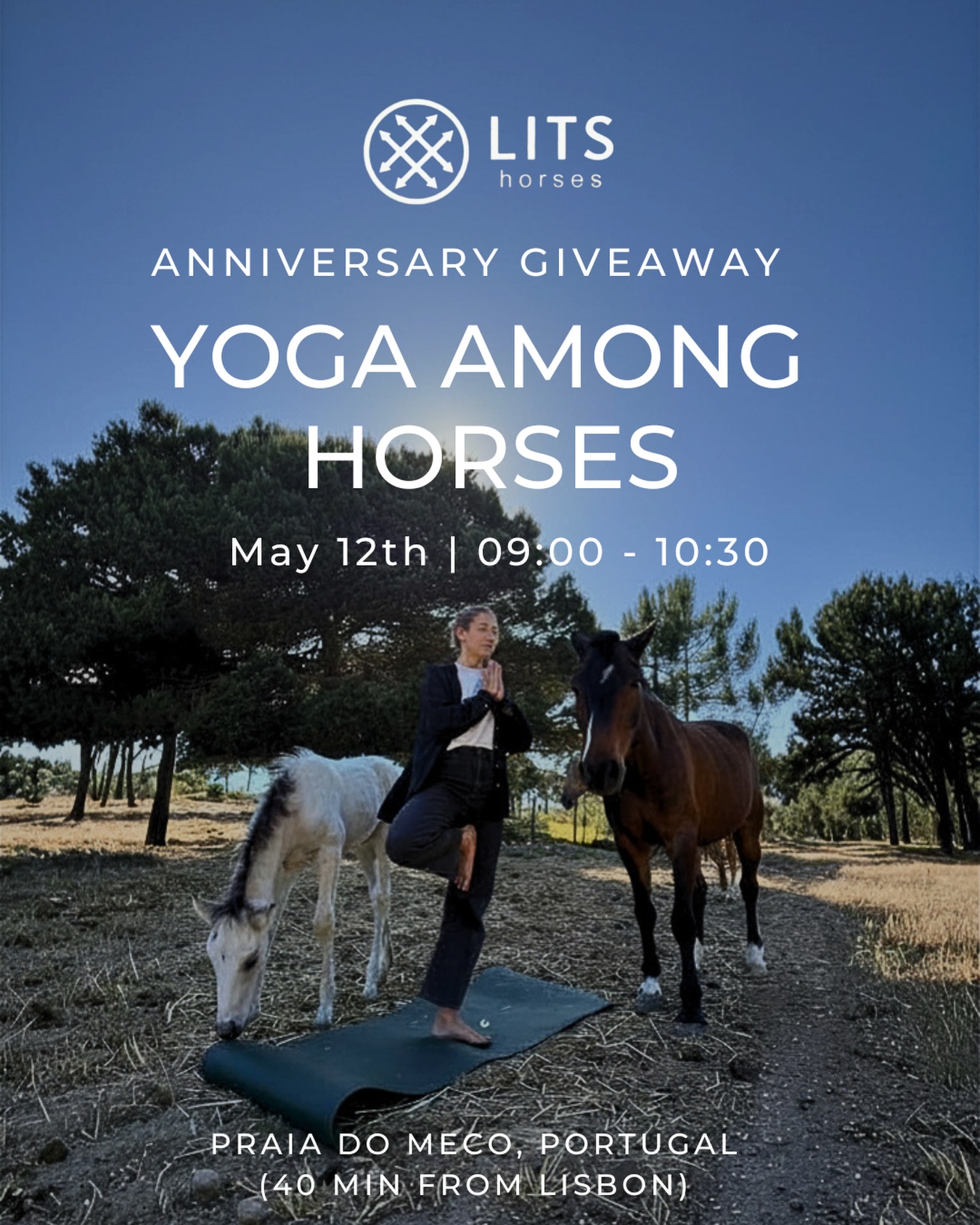 GIVEAWAY: Yoga Among Horses – Celebrating 1 Year of LITS Horses 🧘🏽♀️🎁
Last week, we celebrated our anniversary and we want to give something back to our LITS Community 🎉
Therefore we would love to invite you to a special morning with yoga with @annabreed_ at our stable in nature and are giving away 6 FREE SPOTS!! 🤩
To enter the giveaway: Comment below until the 08th of May why you would like to join and/or tag the person you would like to bring with you. The winners will be contacted on the 9th of May.
🗓 12 May
09:00 – 10:00 Yoga class
10:00 – 10:30 Coffee/tea for all (feel free to bring your own breakfast if you’d like to stay and enjoy it together) 🫖
Practical Information:
No previous experience needed — all levels are welcome
Yoga mats are available (bring your own if you prefer)
This is just the beginning — we will continue offering weekly yoga classes once a week, more information coming soon.
Move, connect, and start your day with good energy — we hope to see you there 💛