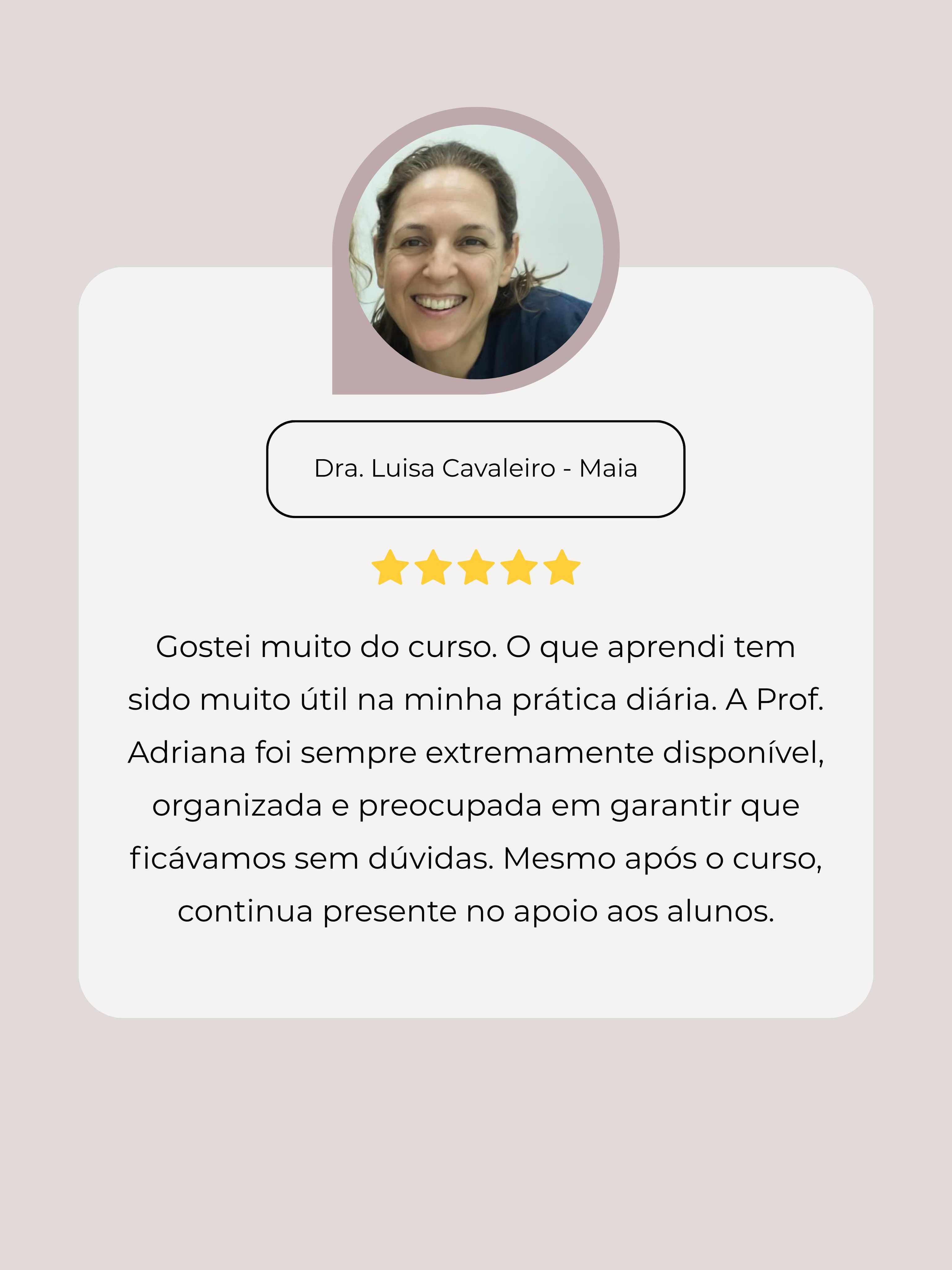 🦷 Mais do que um curso, uma verdadeira experiência de crescimento clínico.
É muito especial receber testemunhos como este e perceber o impacto que a formação tem na prática diária dos nossos alunos.
Na OSS, acreditamos que ensinar vai muito além dos dias de curso.
O acompanhamento, a proximidade e o apoio contínuo fazem parte da nossa forma de estar.
Obrigada, Luísa, pela confiança e pelas palavras tão generosas 🤍
📅 Próxima edição de 15 a 19 junho.
🔗 Mais informações no link da bio