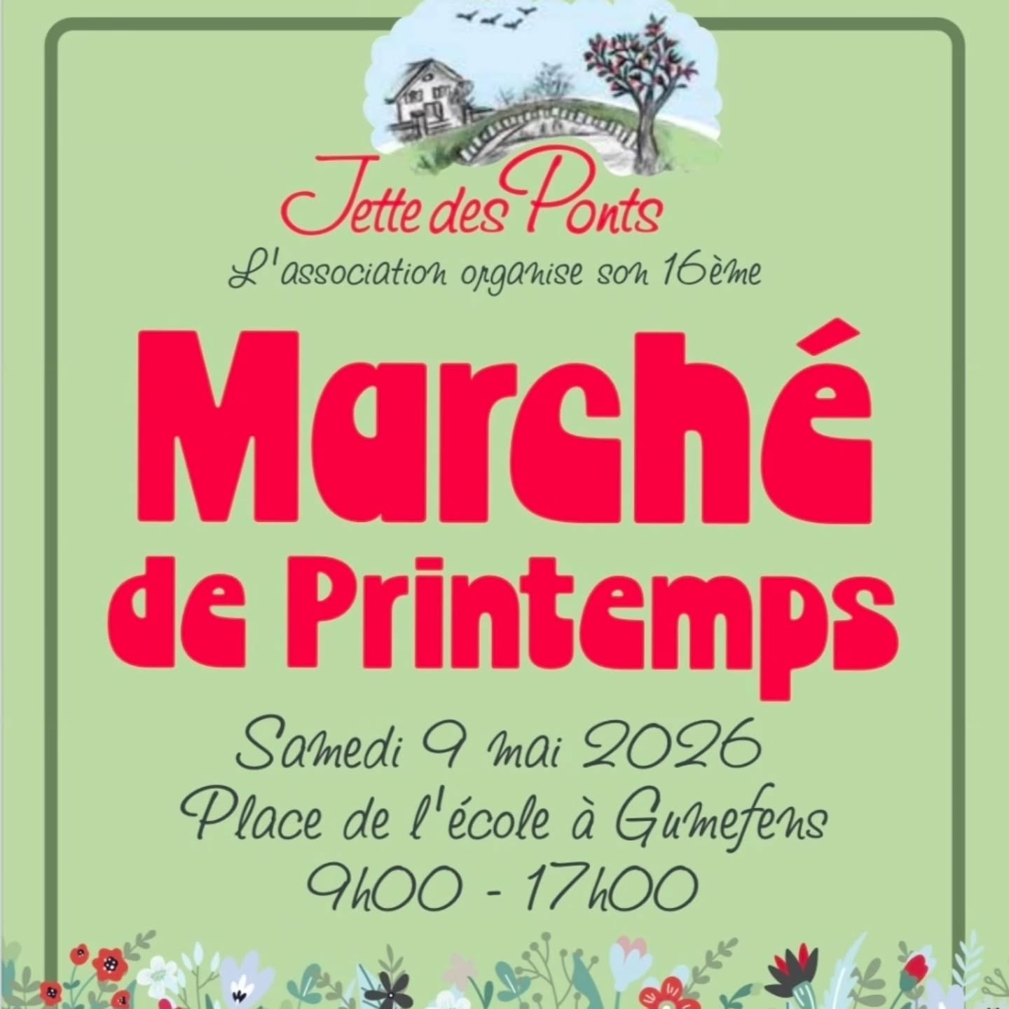 Viens me rendre visite au Marché de printemps à Gumefens.
📜Quand ? Samedi 09 mai 2026 de 10h à 17h
💡Pourquoi ? Découvrir de jolies idées cadeaux pour la Fête des Mamans.
Tu trouveras les produits naturels certifiés Valais de Là-haut cosm'éthiques mais aussi mes décos en bois flottés et arrangements.
Je me réjouis de te voir.
Isabelle