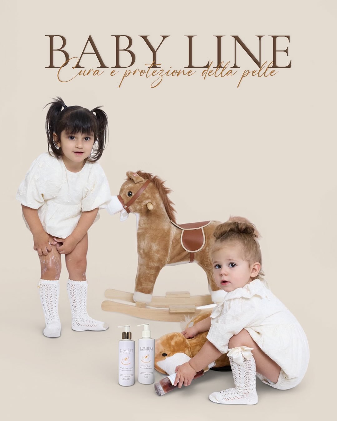 Nasce la linea Baby by Lumière ✨
Una linea cosmetica delicata pensata per accompagnare la pelle di neonati e bambini fin dai primi giorni di vita.
Formule ad alta tollerabilità, ingredienti selezionati e texture delicate per detergere, nutrire e proteggere con dolcezza ogni giorno. 🤍
#BabyLine #BabyCare