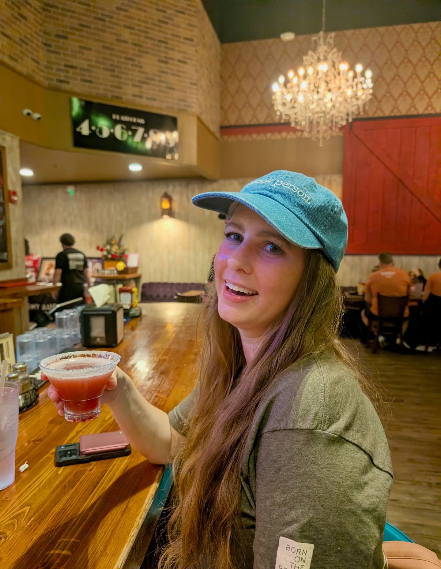 When your friend wants to do a bar crawl in a shopping center, you say yes and even make a bar crawl map on Canva (which unfortunately couldn’t fit in the slideshow). Because it sounds awesome and you need to maintain your sense of whimsy. We saw two guys get kicked out of a bar for drinking too much (it was 6pm at this point), and one of the guys apparently had an “accident” in the parking lot, despite being found holed up in the bathroom. 😐 Otherrrr than that, we saw a guard cat on a roof, a Porta Potty in the middle of the street, had crocodile mascots courtesy of Outback’s “crocktail,” played some games, and overall had a good time. I love our silly adventures. Happy Birthday @andy.frang 🎉
(The Mario movie-themed cocktail was *chef’s kiss*)
