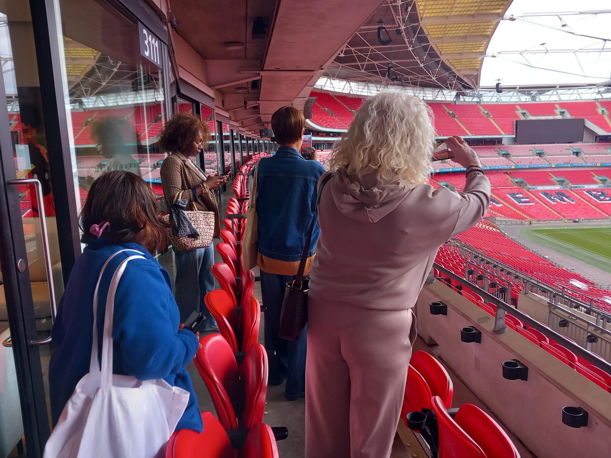 Ladies day out to Wembley Stadium.Thank you @wembleystadium for your hospitality!
