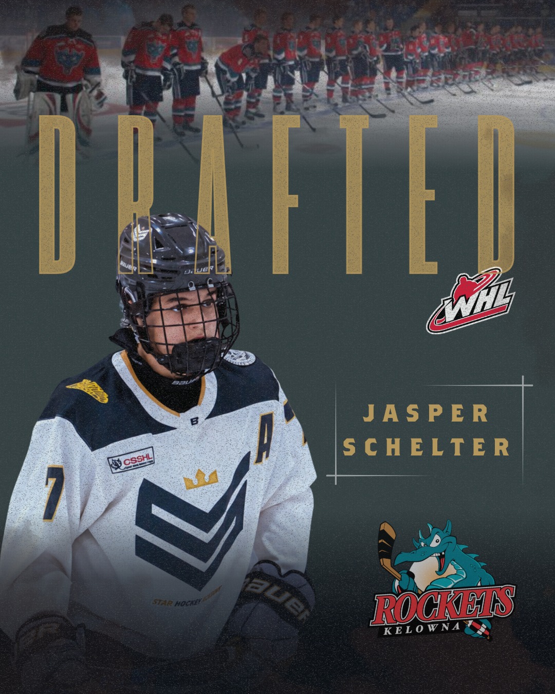 Congratulations to U15 Prep defenseman Jasper Schelter on being drafted by @kelownarockets in the 2026 WHL Prospect draft! 👏
#whldraft #kelownarockets #whl #starhockeyacademy
