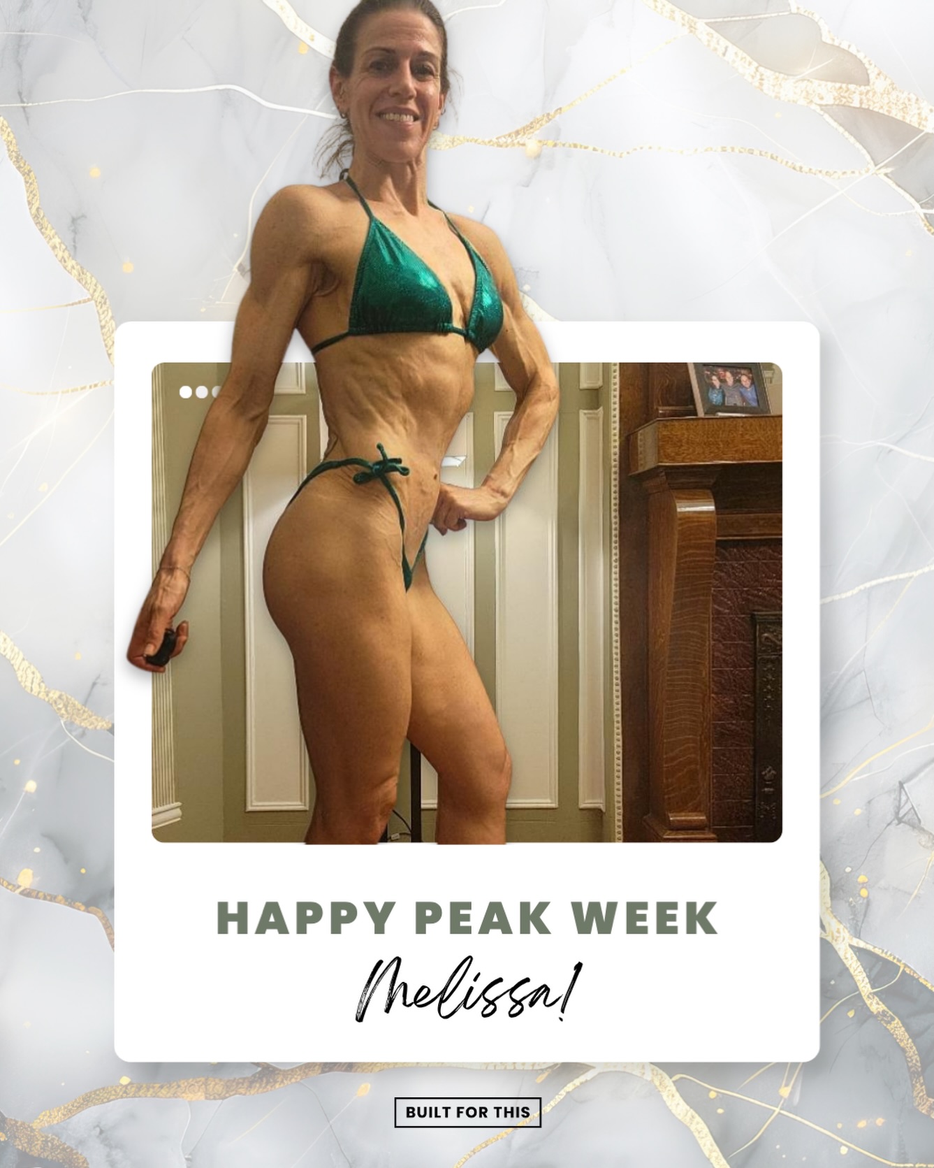 Wishing Melissa a Happy Peak Week! She’s living proof that it’s never too late to start your journey and PROVE to yourself that you can do hard things. 💪 So proud of her and all the hard work she’s put in to make it to the stage this weekend!