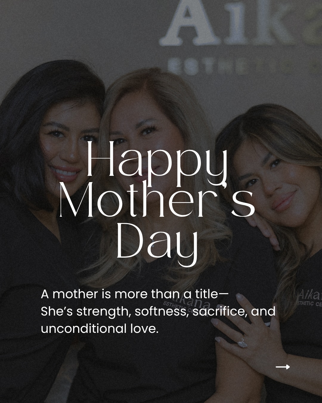 To the moms who show up every day — for their families, their businesses, their dreams, and somehow still for everyone else too. 🤍
Motherhood is strength, patience, sacrifice, and love all at once. Today we celebrate the women doing it all, even on the days nobody sees.
Happy Mother’s Day to all the amazing moms from all of us at Aikana.
You deserve to be taken care of too. ✨