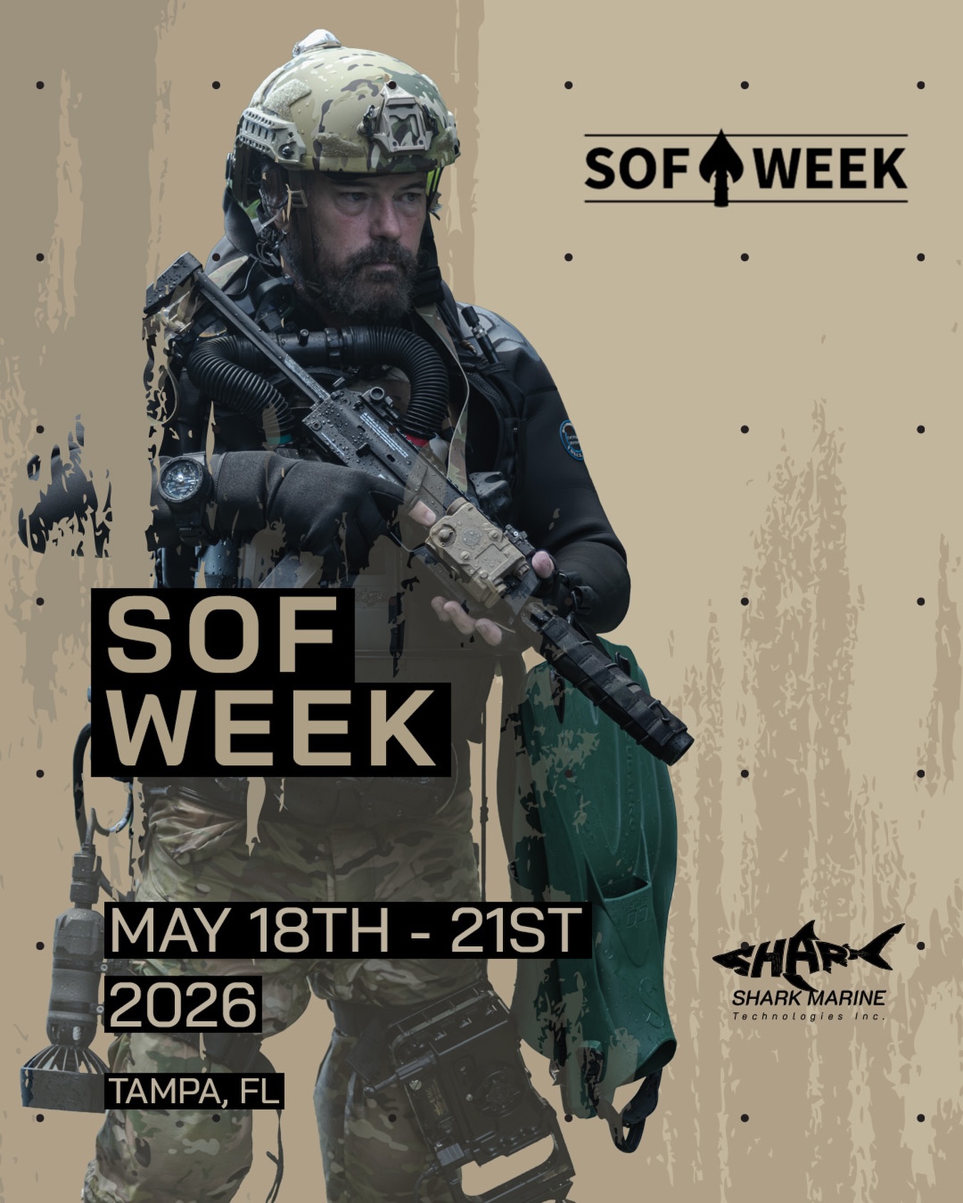 Come visit us at SOF WEEK | Tampa, FL 18 - 21 May #military #sof #sofweek #combatdiver #tactical