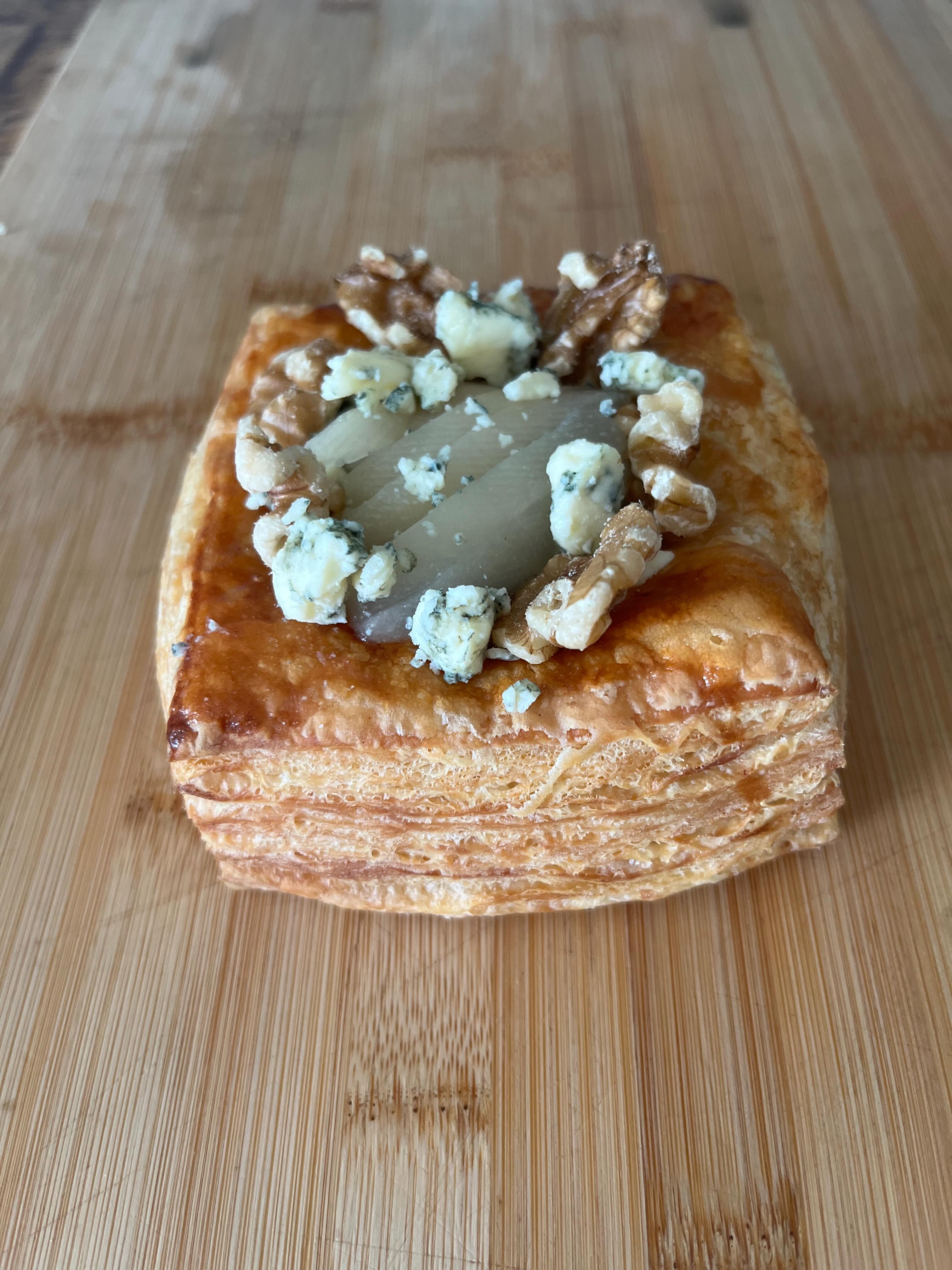 Pear, date, walnut and Stilton Danish coming to the shop tomorrow. It’s delicious! Thank you @clawsonfarms