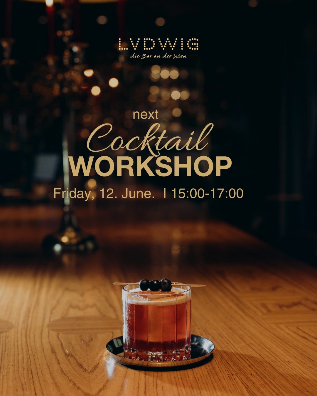 🍸 NEXT Cocktail Workshop– 12. June | 15:00-17:00🍸
Our cocktail workshops are no longer limited to group or corporate bookings.
You can now join solo, as a duo or in small groups – easy, uncomplicated and with no minimum booking per person. 😍
We start once 6 participants are registered in total.
👉 Next workshop:
Friday, 12 June | 15:00–17:00
96€ per person
There are still a few spots available 🥰
Dive into the world of cocktails 🍸
Discover the art of cocktail making in a workshop that combines expert knowledge, hands-on practice and plenty of fun.
What to expect 🍹
• Introduction to mixology – insights into classic & modern cocktails
• Hands-on mixing – working with shaker & jigger, including free pouring techniques
• Explore cocktail styles – aperitifs, digestifs, fizzes, coladas, sours & more
• Mix & taste – create your own cocktails under the guidance of our Head of Bar, Karoly @karoly.bar, and enjoy them together
👉🏼 Included:
• Premium ingredients & professional equipment
• Cocktail recipes to take home
• A stylish atmosphere that makes this workshop truly unforgettable
And the best part:
You can be a bartender for one day. 🍸
📩 Sign up via info@lvdwig.bar or through our newsletter.
Spots are limited – first come, first served. 🍹🧡
#cocktailworkshopvienna #cocktailbar #cocktailbarvienna #barsvienna #viennabars