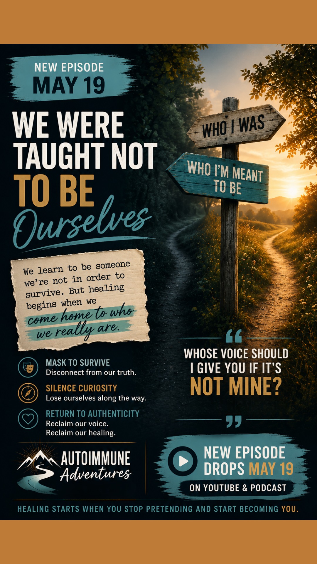 To be heard is not a luxury.
It’s a human need.
For so many people living with chronic illness, autoimmune disease, trauma, or emotional pain, one of the deepest wounds is feeling dismissed, minimized, or invisible.
Dr. Fred Moss explains how disconnection — from ourselves and from each other — can become part of suffering itself.
And how healing often begins the moment someone finally listens without trying to fix, rush, or explain us away.
🎙️ New episode of Autoimmune Adventures releases May 19.
#DrFredMoss #AutoimmuneAdventures #ChronicIllness #MentalHealthAwareness #PatientAdvocacy #EmotionalHealing #HealingJourney #TraumaHealing #MindBodyHealing #Authenticity #HumanConnection #InvisibleIllness #SelfAdvocacy #HolisticHealing