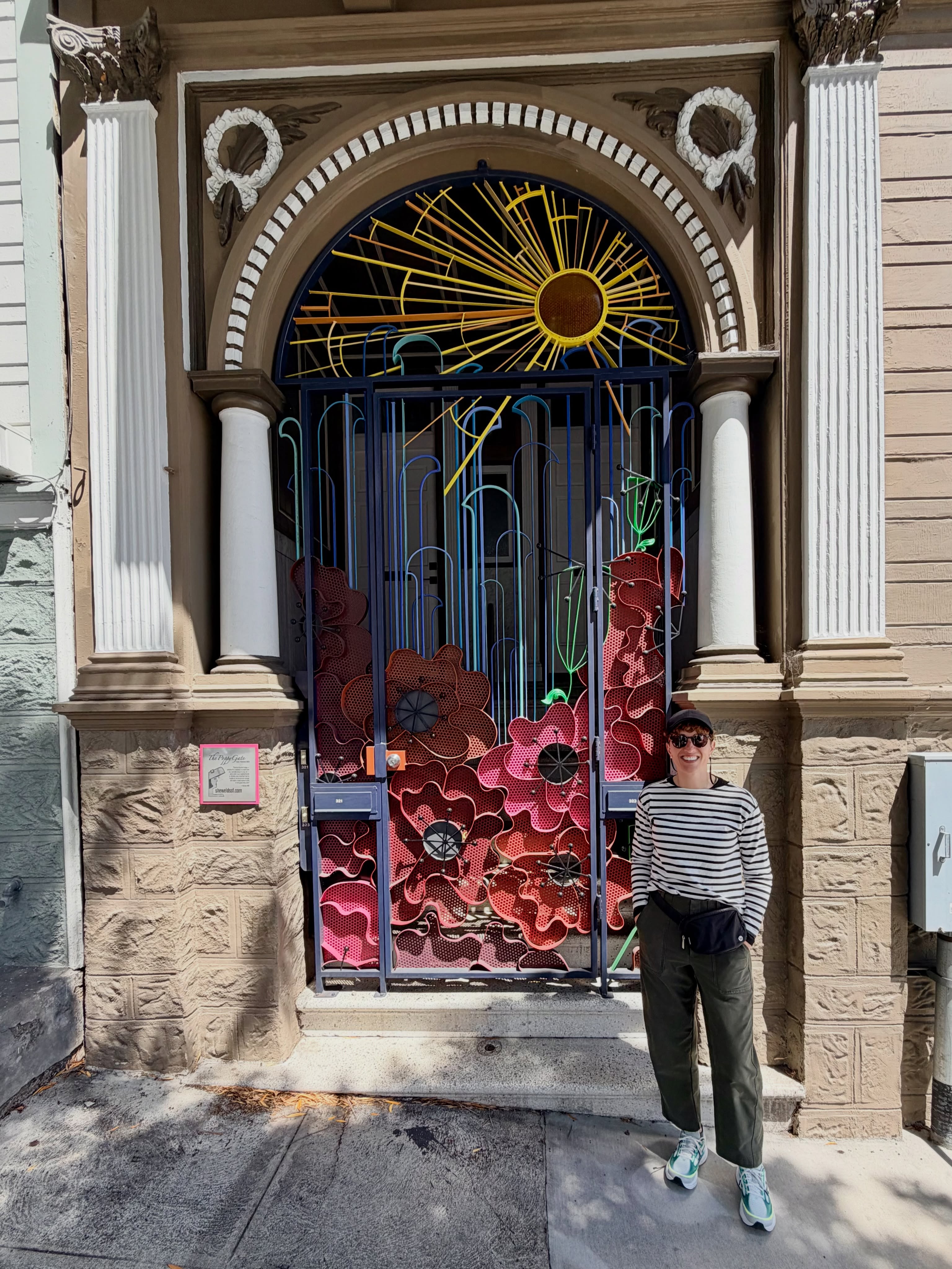 Recent trip to SF. I love walking the hilly, sidewalk-lined streets, admiring the art (I love @shewelds_sf!) and architecture, seeing vintage cable cars, and riding the carousel in Golden Gate Park. 😇