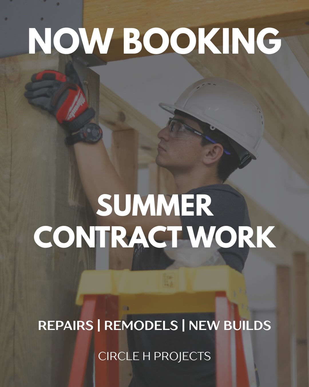 🔨 NOW BOOKING SUMMER CONTRACT WORK 🔨
Circle H Projects is currently accepting residential and commercial projects for the summer season.
From repairs and remodels to full new construction, we provide complete project services with flexible contracts, easy payment options, and reliable communication from start to finish.
We also offer architectural drawings, 3D models, renders, and project planning to help bring ideas to life before construction begins.
Available all summer.
Free estimates available.
📩 DM Circle H Projects or use the link in bio to get started.
#construction #remodel #generalcontractor #designbuild #custombuild