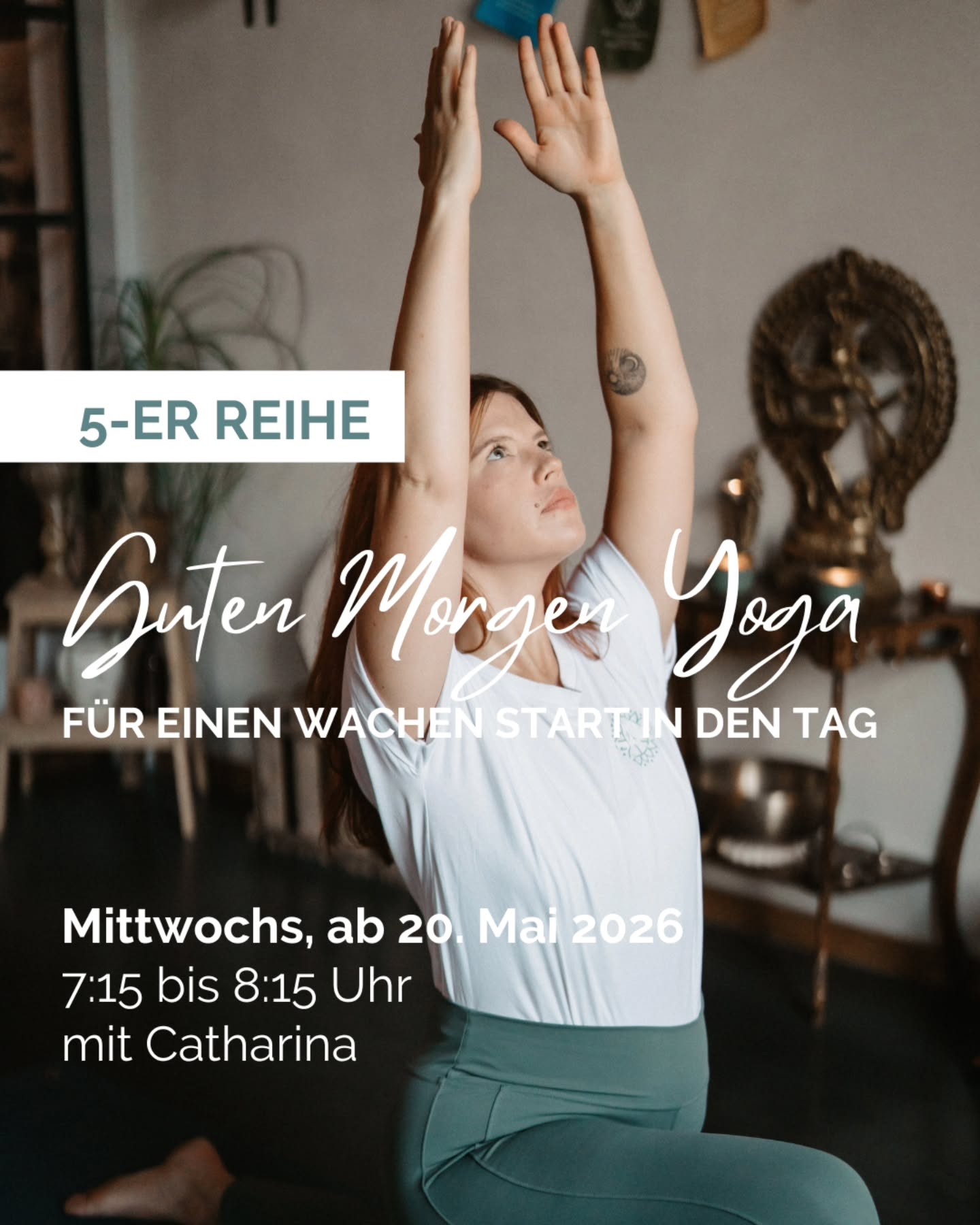 Starte bewusst, geerdet und ausgeglichen in deinen Tag. 🌿
In dieser Yoga-Klasse schenken wir deinem Körper und Geist einen ruhigen, klaren Morgenbeginn.
Mit Pranayama aktivieren wir bewusst deine Atmung und unterstützen dein Nervensystem dabei, nach der Nacht sanft anzukommen.
Anschließend fließen wir durch mobilisierende, dehnende und kräftigende Asanas, die dich wach machen, deine Körperwahrnehmung stärken und dich gut vorbereitet in den Tag begleiten.
Zum Abschluss darfst du in Savasana nachspüren und alles integrieren.
Komm gern dazu und starte deinen Tag mit Ruhe, Kraft und Klarheit. ✨
#Omshantiyogabamberg #morningyoga #yogaammorgen #bewusststarten #yogabamberg