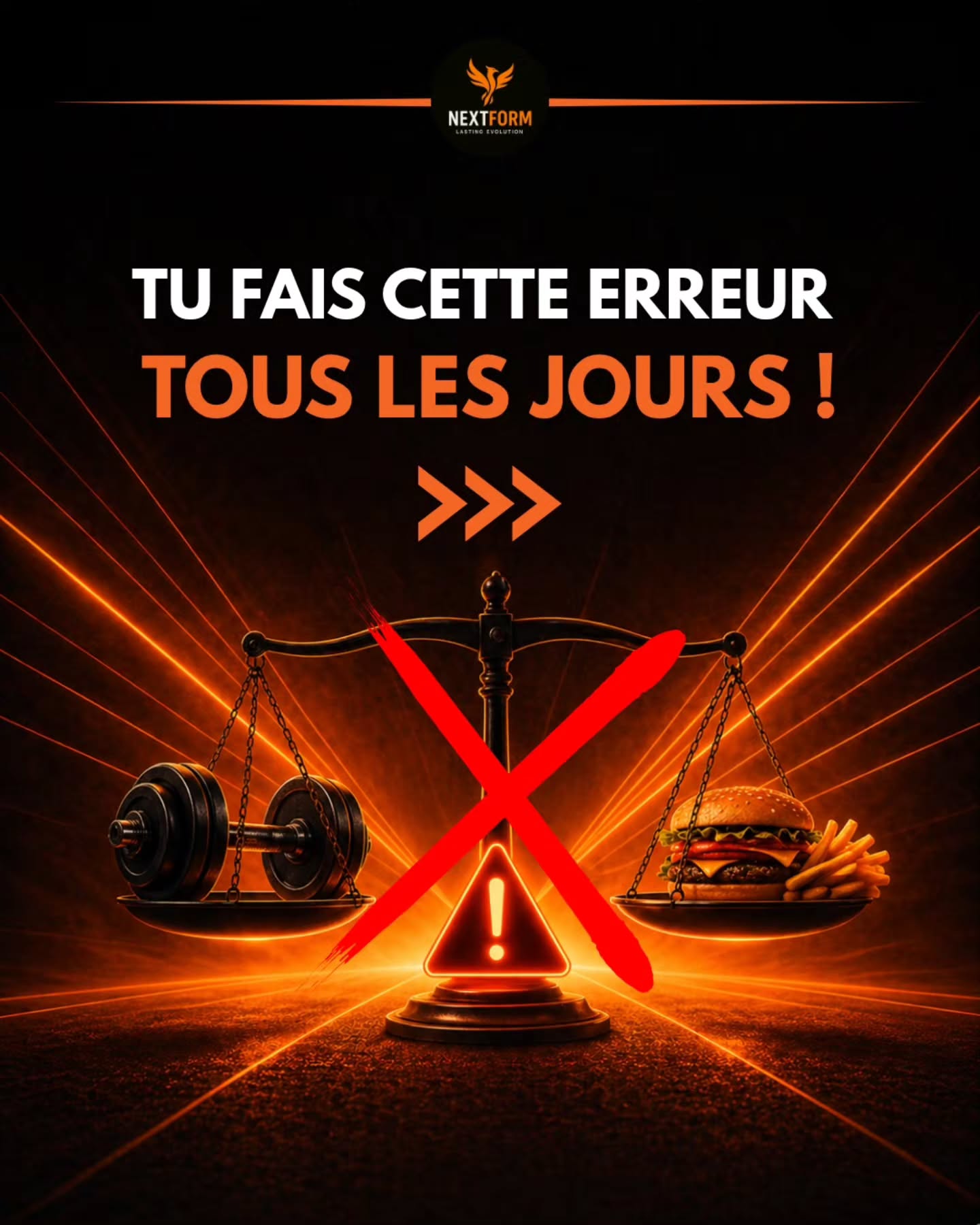 "Tu fais cette erreur tous les jours sans t’en rendre compte."
Tu fais du sport… mais ton poids ne bouge pas. Et tu penses que le problème vient de ton entraînement.
➡️ Faux.
Le vrai problème, c’est que tu ne comprends pas ce qui fait réellement perdre du poids :
👉 le déficit calorique.
Concrètement ?
C’est simple :
Tu dois consommer moins de calories que ce que ton corps dépense.
Si tu manges autant (ou plus) que tu dépenses…
❌ ton poids ne bougera pas
Même avec 4 séances par semaine. Le sport, c’est un outil. Mais la base, c’est ton alimentation.
Et c’est là que la plupart se sabotent sans le savoir :
“je me suis entraîné, je peux me faire plaisir”
– portions un peu trop grosses
– calories invisibles (huiles, snacks, boissons…)
Résultat :
👉 pas de déficit = pas de perte de poids
⚠️ Évidemment, il existe des cas particuliers (hormones, santé, etc.)
Mais dans 90% des cas, le problème vient de là.
Si tu veux perdre du poids : Commence par maîtriser ça. Pas besoin de faire plus.
👉 Juste faire mieux.
Tu veux que je t’aide à structurer ça simplement ?
Écris “GO” en DM 🔥
#coachingenligne
#pertedepoids
#transformationdurable
#changerteshabitudes
#nextform