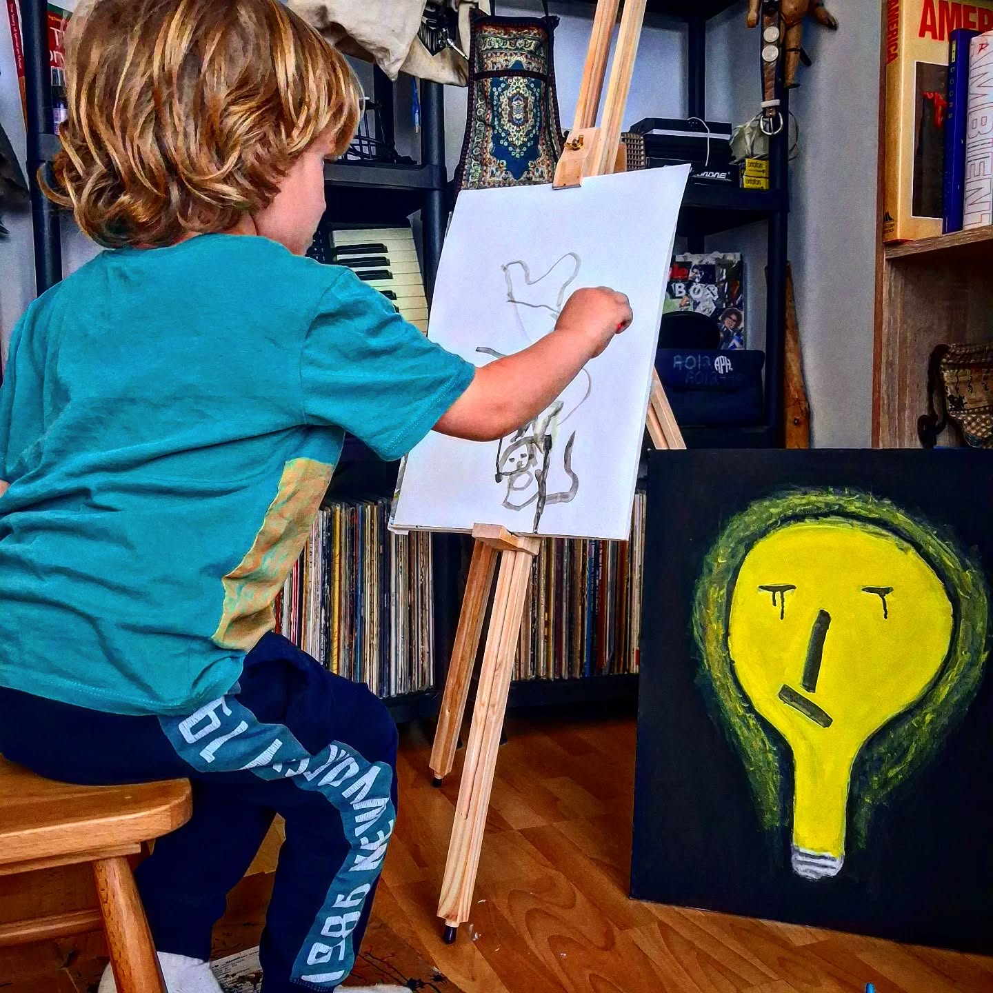 Alone in a room in the asphalt jungle ... #art#son#artwork#painting