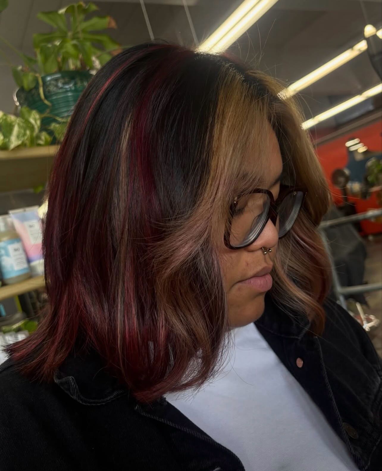 red and blonde calico for miss lee today 🍒🍨🍦❣️