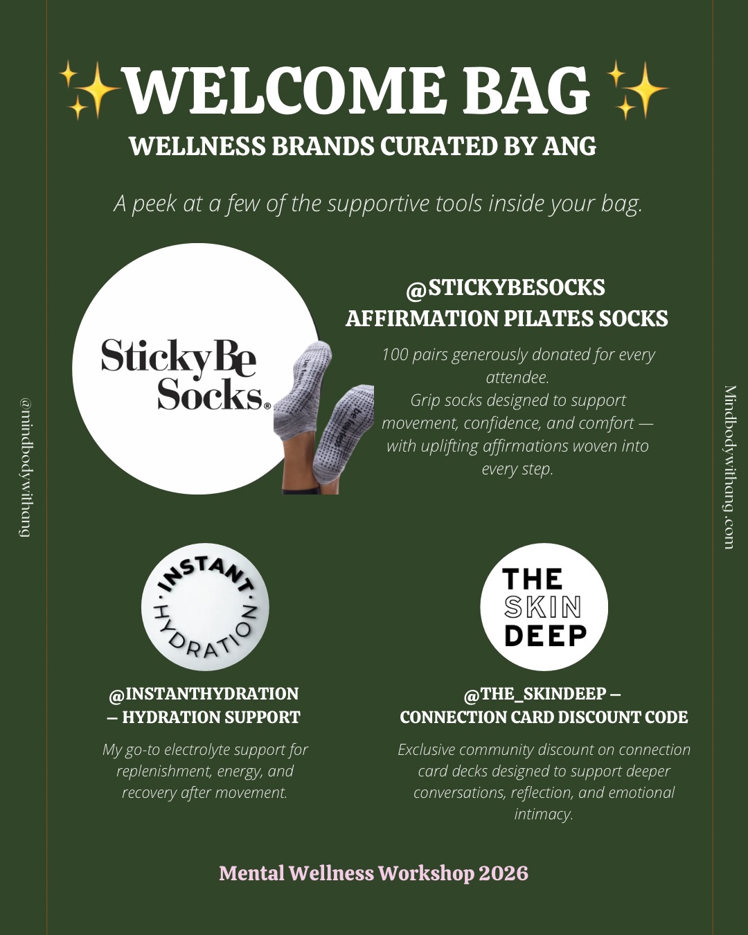 ✨ It takes a village to create something like this.
This year’s Mental Wellness Workshop raffle + welcome bags are filled with support from some incredible wellness brands, small businesses, and practitioners who believe in creating spaces for healing, connection, and nervous system care 🤍
From movement and massage, to skincare, self-care tools, therapy resources, wellness experiences, and curated goodies — every donation was chosen with intention.
And yes — every ticket includes:
✔ Pilates class
✔ Mental wellness workshop
✔ Sound bath
✔ 1 complimentary coffee or matcha
✔ Curated welcome bag
✔ Entry into our raffle featuring $1,500+ in prizes
May is Mental Health Awareness Month, and this event was created to remind you that taking care of your mind and body is never selfish — it’s necessary.
Thank you to every brand, business, and sponsor helping us make this day so special.
Tickets are still available 🎟
Come spend the morning with us — move, learn, reset, and reconnect. LINK IN BIO🤍
#MentalHealthAwarenessMonth #MentalWellnessWorkshop #MindBodyConnection #NervousSystemSupport #WellnessCommunity