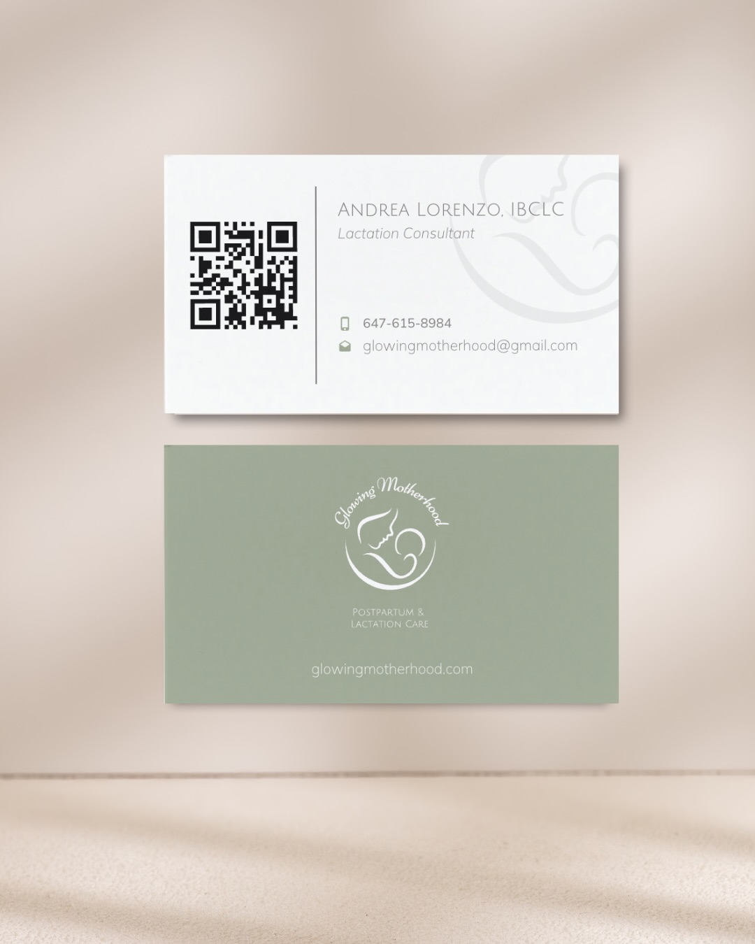 I love seeing a brand come to life in print.
Consistency across all your customer touch points is key in maintaining that trust for your brand.
These pieces for my client @glowing_motherhood act as an extension of her website. #branding