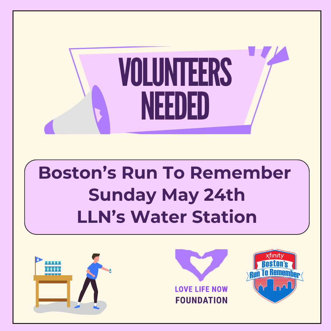 IMPORTANT — We need volunteers! 💜
Join LLN at Water Station 7 for Boston's Run To Remember on Sunday, May 24th!
Swipe to see our volunteers in action — neon shirts, big energy, bigger hearts That could be YOU!
Here's the real talk: every cup we hand out helps fund vital programs for domestic violence survivors. A few hours of your time = safety, resources, and hope for someone who needs it most. That's not a small thing. That's everything. 💜
Bring a friend. Bring your energy. Let's go! 🏃🏽♀️🏃♂️
📋 How to sign up --> link in bio! 🔗 OR email Jenny at volunteer@lovelifenow.org
#LoveLifeNowFoundation #VolunteerBoston #UrgentVolunteers #RunToRemember #DVAwareness #BostonEvents #GiveBack