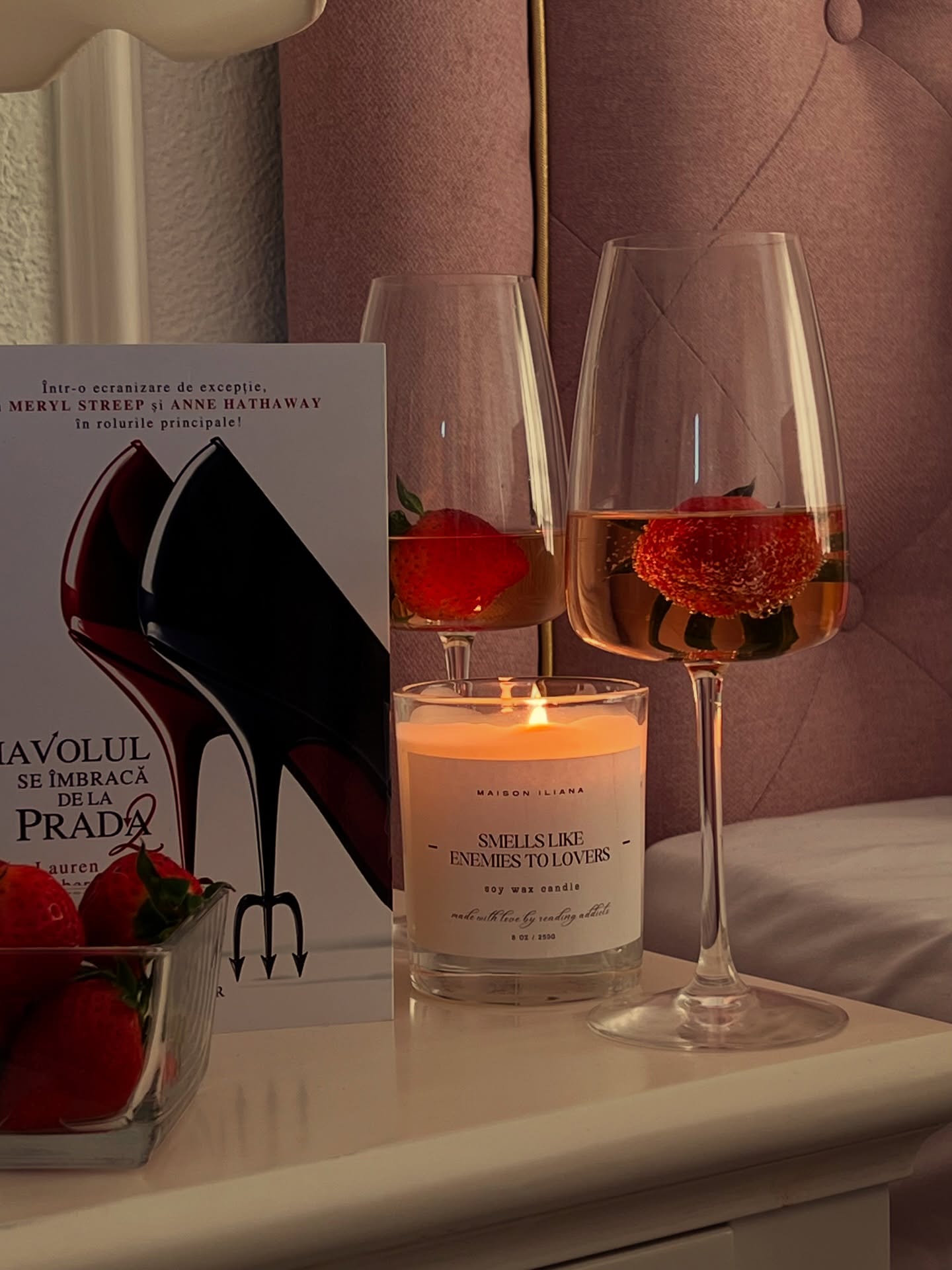 The rivalry. The fashion. The slow burn. Only here at Maison Iliana 🤍 #scentedcandles #devilwearsprada #booksbooksbooks #bookstagrammer