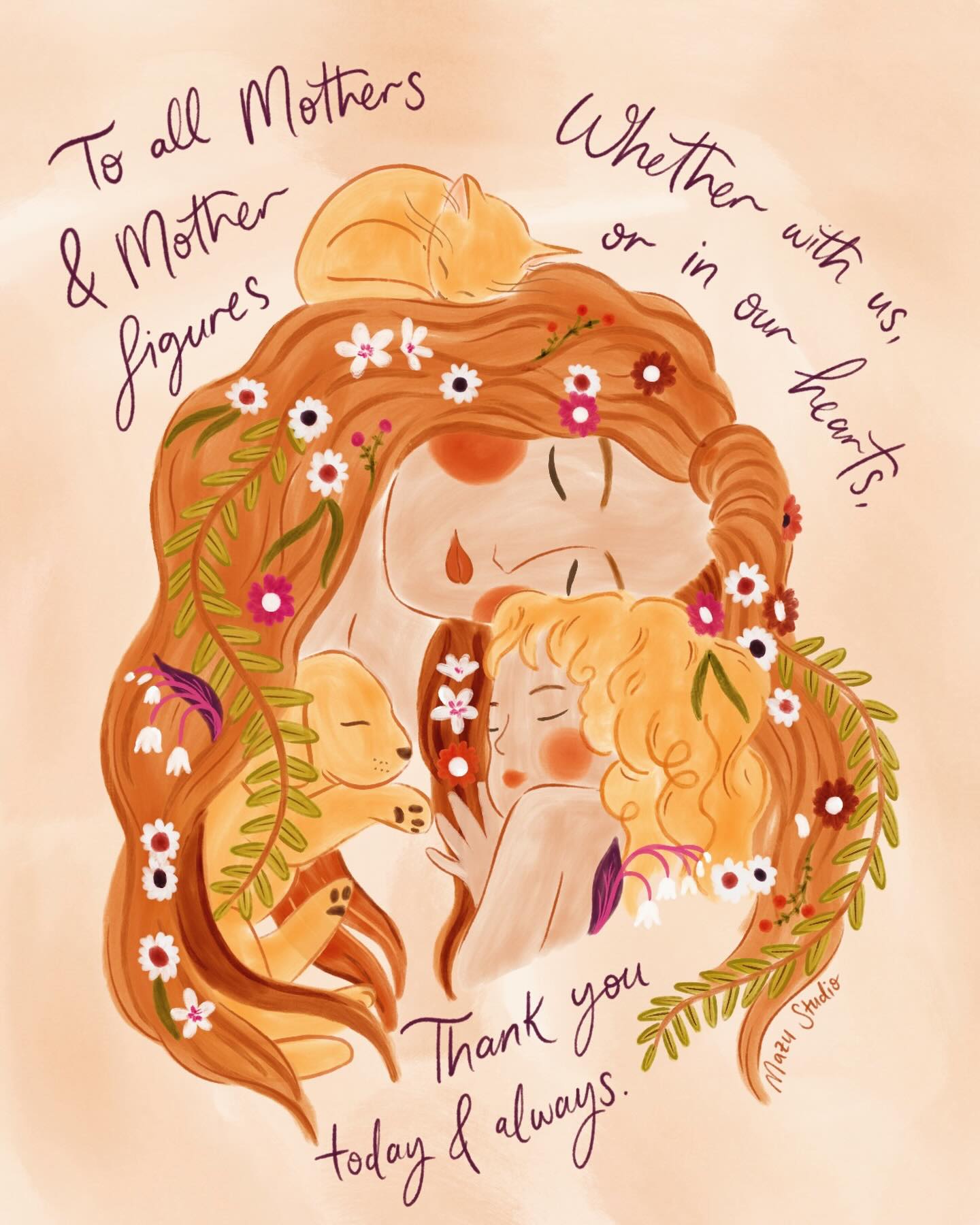 To all mothers and mother figures,
whether with us, or in our hearts
thank you, today & always ❤️
Happy Mother's Day 💐
#mothersday #illustratorsoninstagram #procreate