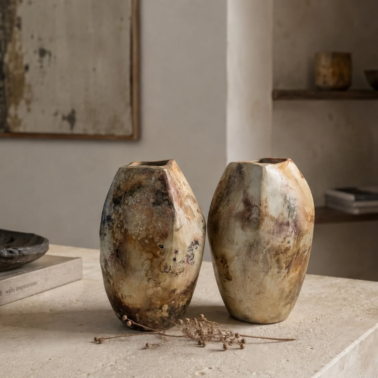 The subtleties of saggar firing.
Smoke, minerals, organic materials all wrapped up in clay or foil and stacked in the kiln. Every surface is completely unrepeatable. I love how ancient and weathered these came out and have enjoyed taking the time to explore all the intricacies of each piece. Big thanks again to Kerry @hartfiredesigns for yet another fab workshop and learning opportunity.
#saggarfiring #ceramics #ceramicart #pottery #contemporaryceramics