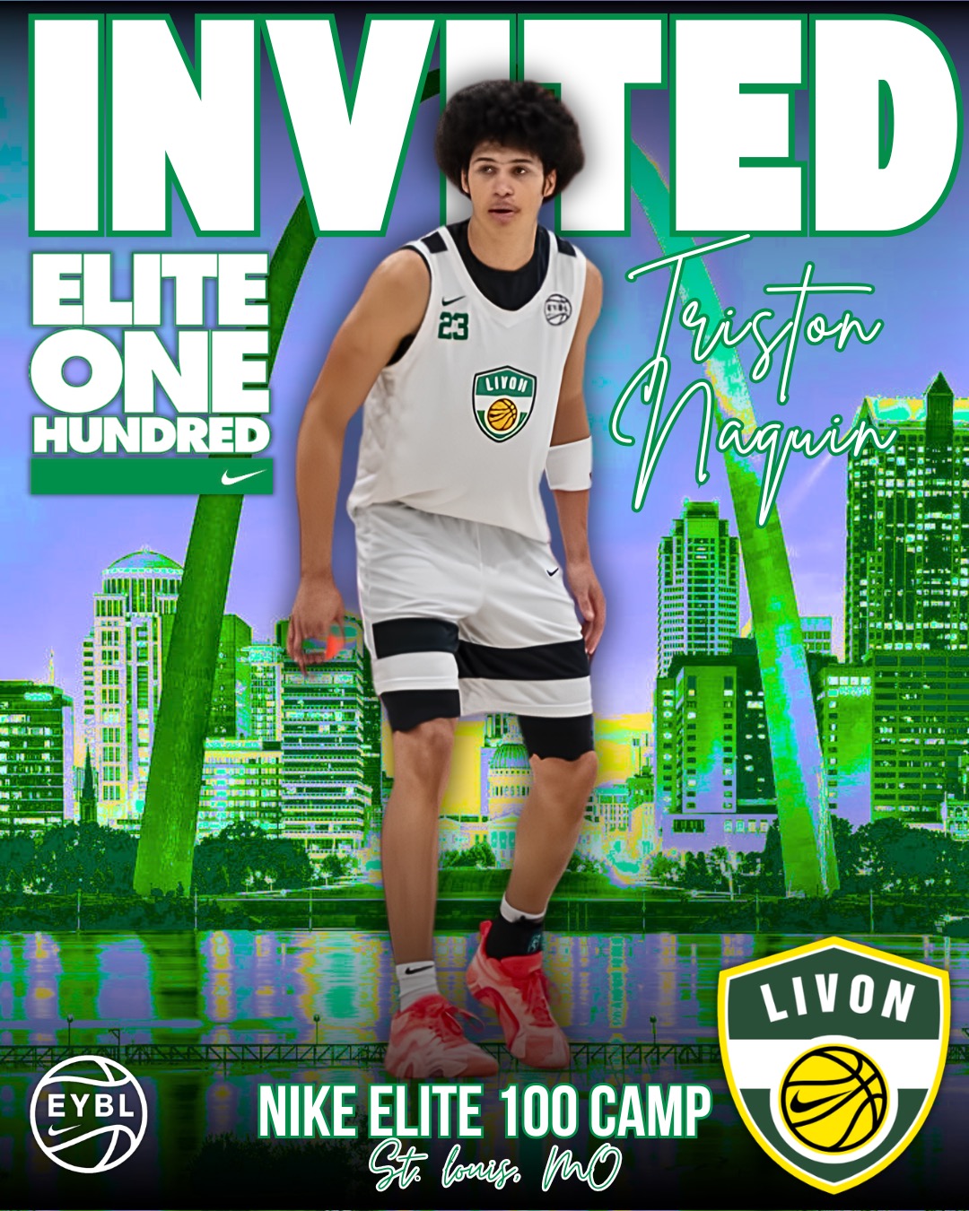 🎉🏀 Huge congratulations to @tristonnaquin23 on earning an invitation to the prestigious Nike Elite 100 Camp‼️🔥
Your hard work 💪, dedication 🏆, and commitment to the game continue to pay off 🙌🏽 Keep representing with pride 💯 and continue chasing greatness 🚀⭐️
The journey is just getting started‼️👀🏀
#NikeElite100 #EarnedNotGiven #LivOnBasketball 🔥#NoHandoutsAllHustle