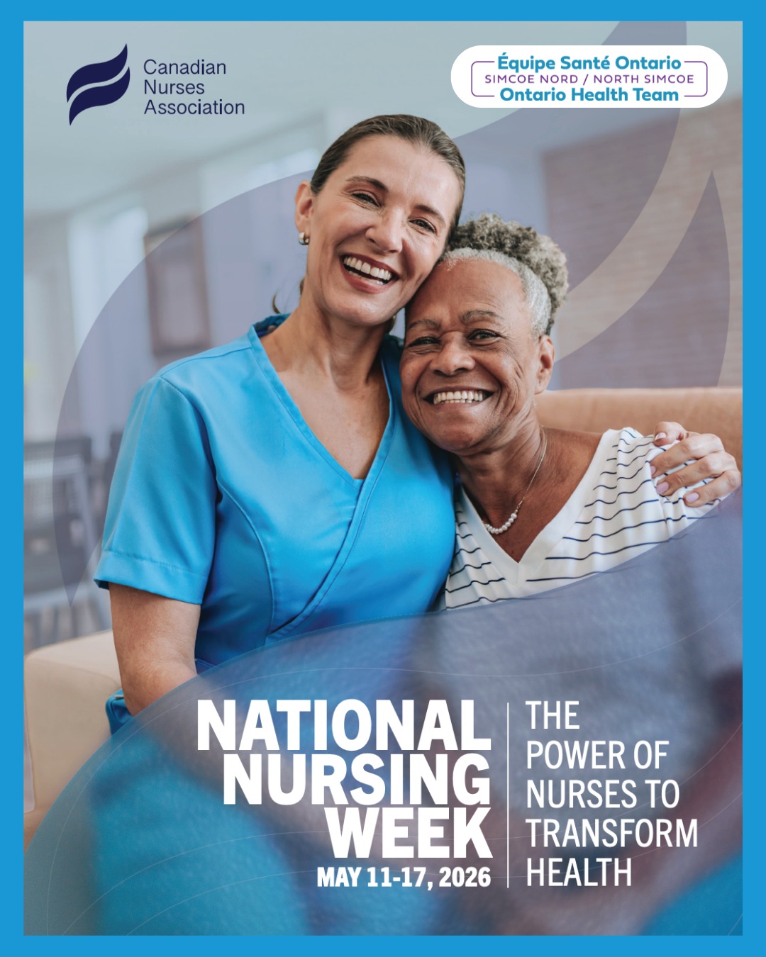 This week, we celebrate the incredible impact nurses have on our health care system and our communities 💙👩⚕️👨⚕️
During National Nursing Week, we recognize the compassion, skill, and leadership nurses bring to every stage of care—from prevention and treatment to recovery and support. This year’s theme, The Power of Nurses to Transform Health, highlights the vital role nurses play in shaping a stronger, more connected health system.
✨ Thank you to all nurses for your dedication and care
Together, we celebrate the people who make care possible every day.
#NationalNursingWeek #ThankYouNurses #HealthcareHeroes #CommunityCare #NSOHT #OntarioHealthTeam #OHT