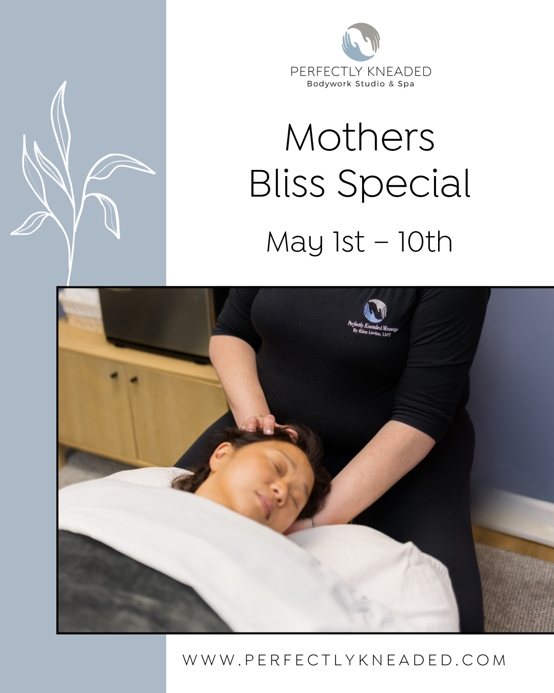 Mom deserves the gift of relaxation! 😌
NOW thru 5/10 — Gift your MOM BLISS: a 60-minute massage with aromatherapy, hot stones & warm towels for $149 (reg $175)! 💙
❕Reserve individual appointments online at perfectlykneaded.com.
❕For two-together appointments for couples, besties, sisters, or mother/daughter — inquire with us directly 📲 201-523-1273.
❕Available online for gift certificate purchases! 💌
#perfectlykneadedmassage #perfectlykneaded
#massagetherapy