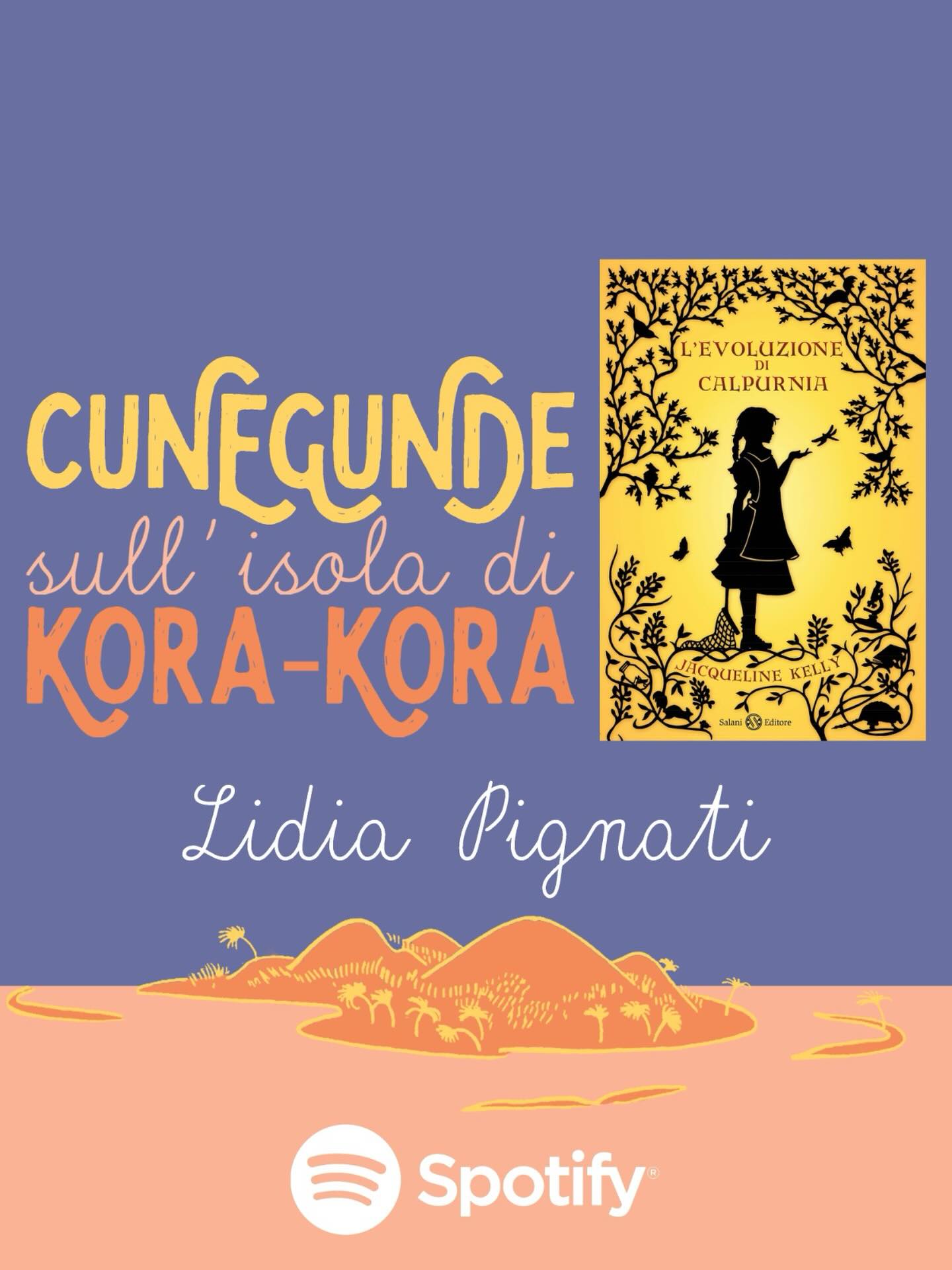 🔥FUORI ORA🔥
La settima chiacchierata della seconda stagione di
🌴𝑪𝒖𝒏𝒆𝒈𝒖𝒏𝒅𝒆 𝒔𝒖𝒍𝒍’𝑰𝒔𝒐𝒍𝒂 𝒅𝒊 𝑲𝒐𝒓𝒂-𝑲𝒐𝒓𝒂🌴
con @lidia_pignati
📕
Il protagonista del nuovo episodio del podcast è
“𝐋’𝐞𝐯𝐨𝐥𝐮𝐳𝐢𝐨𝐧𝐞 𝐝𝐢 𝐂𝐚𝐥𝐩𝐮𝐫𝐧𝐢𝐚” di Jacqueline Kelly
edito da @salani_editore
Ascoltalo su Spotify!
“Ecco, non ci dà una visione netta e chiara sul futuro di Calpurnia. Però lei vince un’altra battaglia, che è quella della libertà di pensiero. Quindi, al di là di quello che le dice la madre, lei sa di essere diversa. Lo capisce forse per la prima volta, chiaramente dopo aver ascoltato, come dicevi tu, la mamma parlare con il papà da dietro la porta.Se vince questa sua battaglia, resta il dubbio se dovrà continuare a studiare quel libro di scienze di economia domestica. Ricordo che dice proprio di sentirsi diversa dalle altre. E quindi costruisce una sorta di paragone con le specie animali e con la natura.Perché, ricordiamocelo, abbiamo detto che una delle cose più deliziose del libro è che ogni capitolo, in realtà, è introdotto da una frase di Darwin e del suo libro, sempre legata al capitolo stesso.”