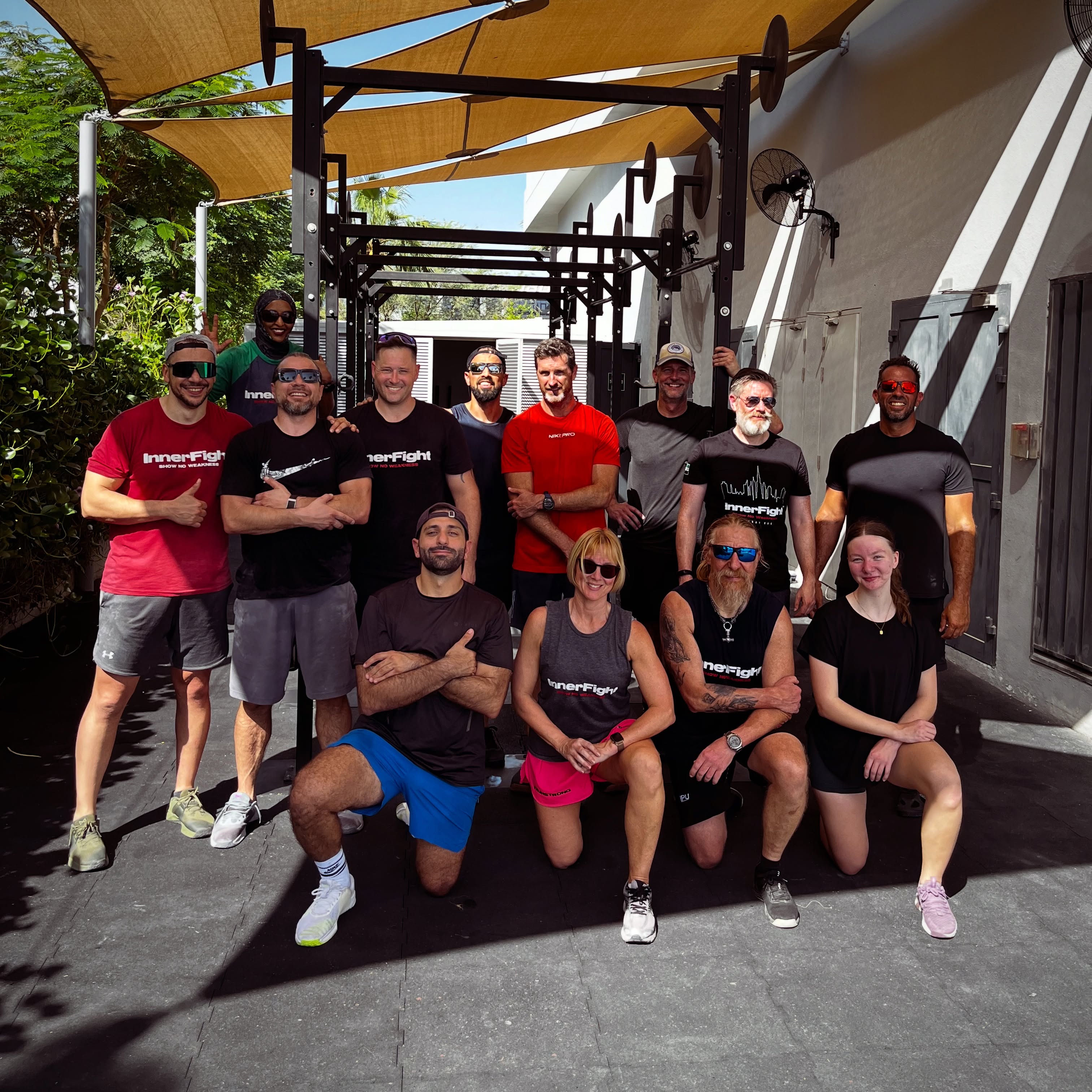 Epic Sunday session with the Strong Train crew @innerfight this morning.
#innerfight #community #noweakness