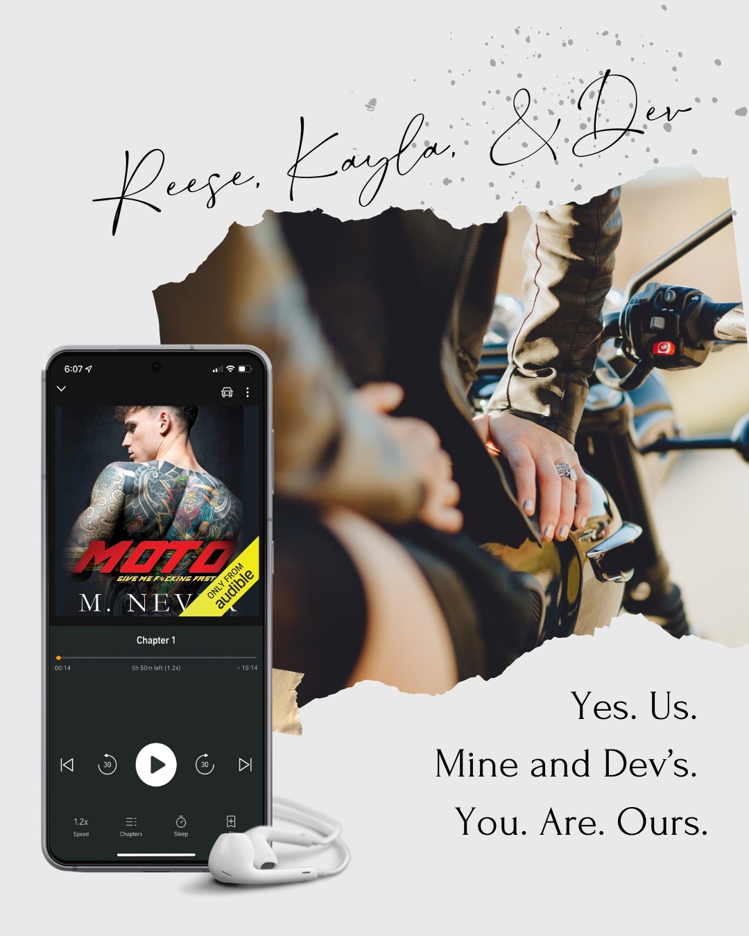 What's harder than resisting one Dane man? Resisting two.
Why you definitely need to read:
🏍️ MFM Menage
🩺 Twin Brothers
🏍️ Sports - Motorcycle Racing
🩺 Friends to Lovers
🏍️ Grab the tissues
📕 Read Moto today Free in KindleUnlimited. 🎧 Or grab your headphones and listen!
#mcromance #romanceaudiobooks