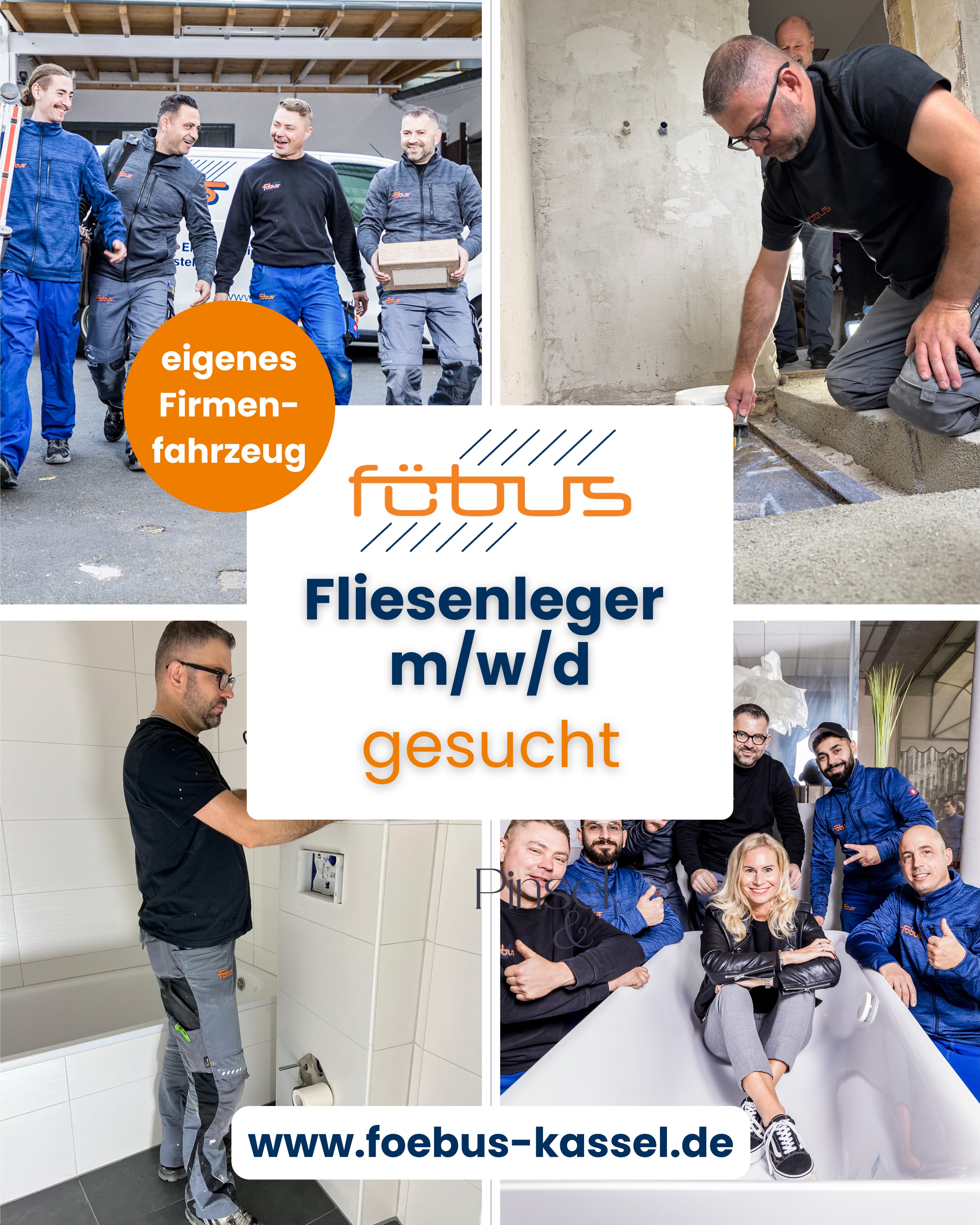 🔧 Wir suchen Verstärkung im Team! 🔧
Du bist Fliesenleger (m/w/d) und hast Lust auf abwechslungsreiche Projekte statt immer nur Neubau? Dann bist du bei uns genau richtig!
👉 Wir arbeiten ausschließlich in der Sanierung
👉 Hochwertige Bäder, Standardbäder, Teilsanierungen & Instandsetzungen
👉 Regionale Einsätze nur in Kassel & Umgebung – keine Montage
Was dich bei uns erwartet:
✔️ Ein starkes, wertschätzendes Team
✔️ Abwechslungsreiche Projekte
✔️ Eigenes Firmenfahrzeug 🚐
✔️ Handy & eigenes Werkzeug
Wenn du Bock hast, mit uns gemeinsam richtig gute Arbeit abzuliefern und Teil eines motivierten Teams zu werden – melde dich bei uns!
📩 Schreib uns einfach eine Nachricht oder bewirb dich direkt! www.foebus-kassel.de/stellenangebote
#fliesenleger #jobangebot #kassel #handwerk #teamverstärkung