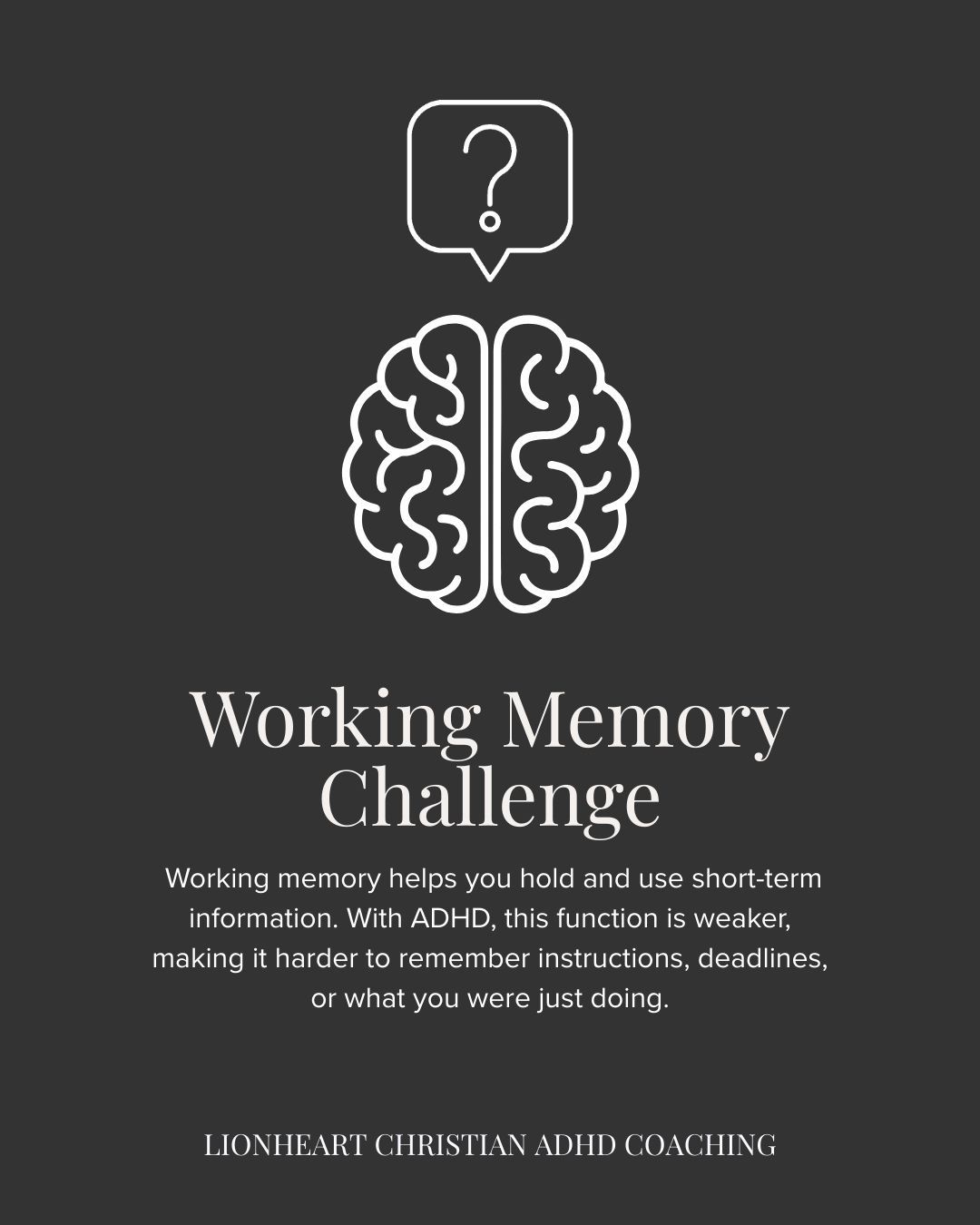 Forgetting instructions or losing track mid-task is not carelessness. It reflects how working memory functions in an ADHD brain. Coaching helps you create systems that carry the load your mind was never meant to hold alone. Book a discovery call and find relief through clarity.