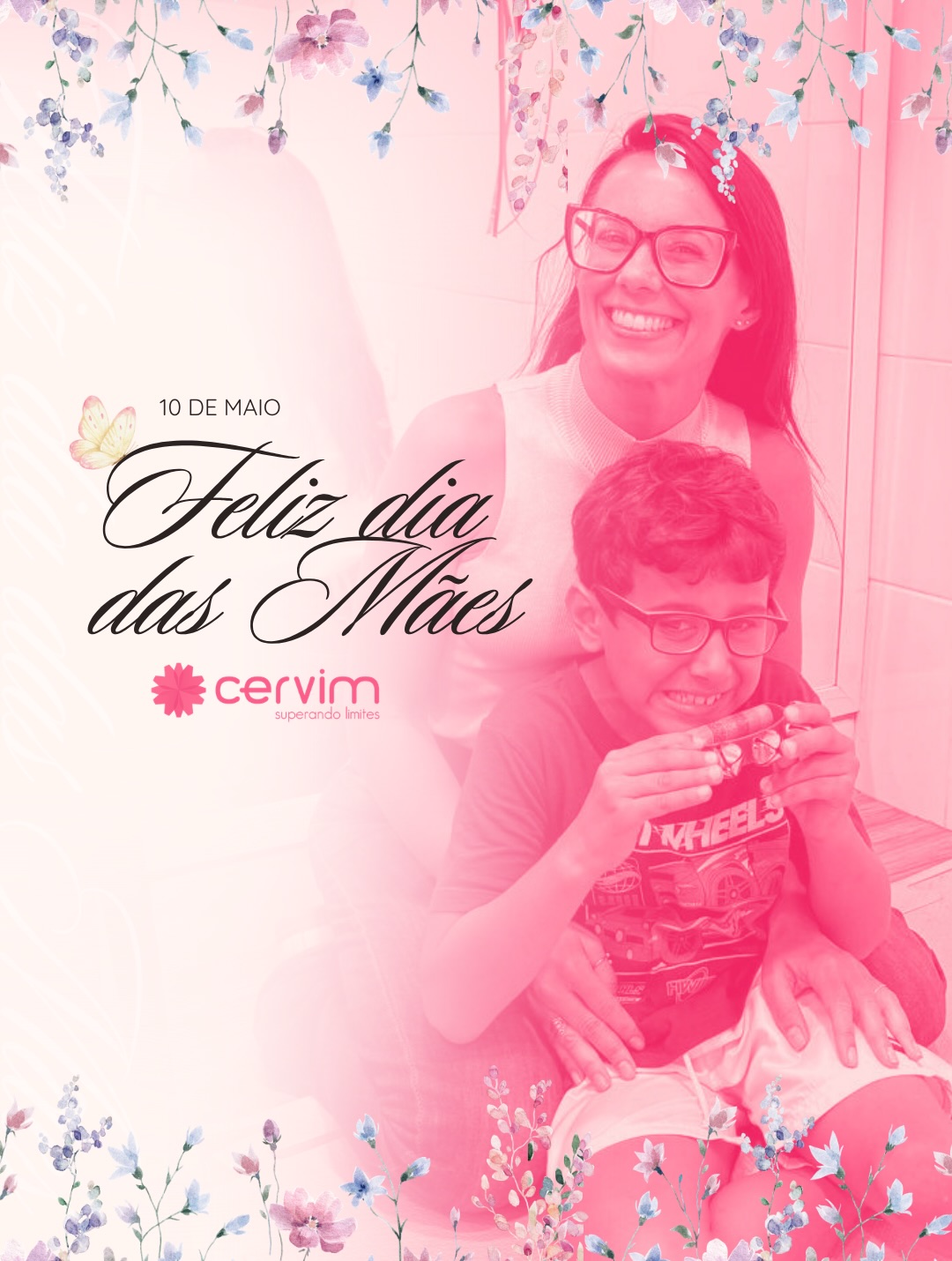 Mãe é presença que acolhe, fortalece e transforma. 🌷
Neste Dia das Mães, o CERVIM homenageia todas as mães que caminham conosco diariamente, enfrentando desafios com coragem, amor e uma força que inspira!
Funcionárias, terapeutas, mães dos nossos pequenos e grandes pacientes… nós celebramos cada uma de vocês! 🩷🌻
Cada conquista aqui vivenciada carrega o cuidado, a dedicação e o coração de vocês. 💛
Feliz Dia das Mães! 💫
Com carinho, equipe CERVIM.