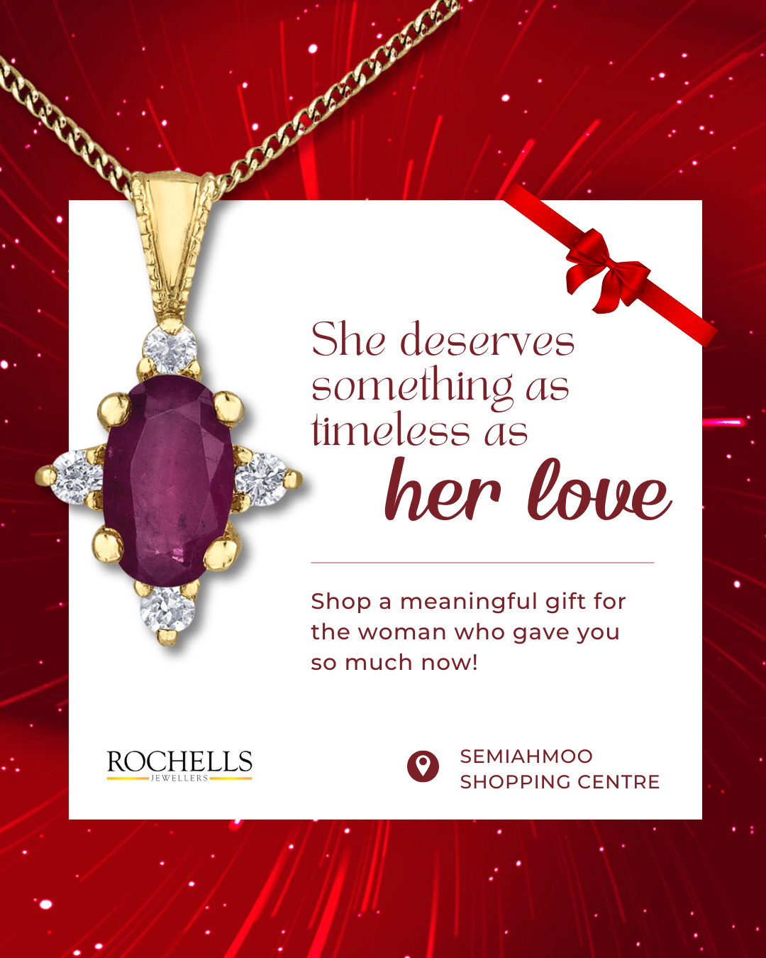 She deserves something as timeless as her love. 💎
For every sacrifice, every late night, and every little thing she’s done, give her a gift that reminds her just how appreciated she is. ✨
Visit us at Semiahmoo Shopping Centre to find the perfect Mother’s Day piece!
📍 Semiahmoo Shopping Centre | Surrey & White Rock