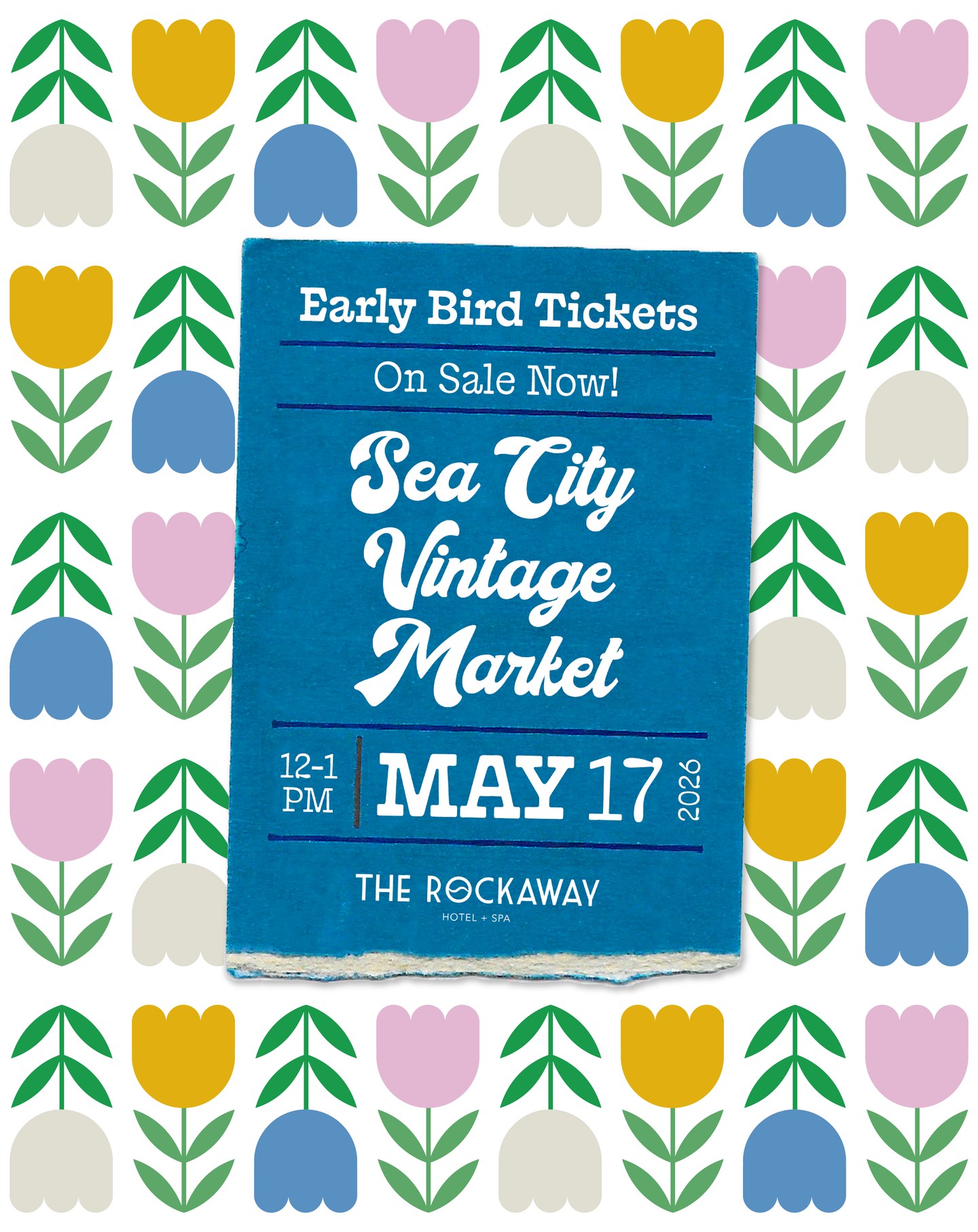 Early bird tickets are on sale now! 👏 @seacityvintagemarket
Get first dibs on the best vintage during our exclusive early bird shopping hour from noon to 1PM, before the market opens to the public.
Get yours now at the link in our bio.
📍 @seacityvintagemarket at The Rockaway Hotel
Sunday May 17
12–1PM Early Bird Shopping Hour — tickets on sale now!
1–5PM Public Shopping — free entry; no tickets required