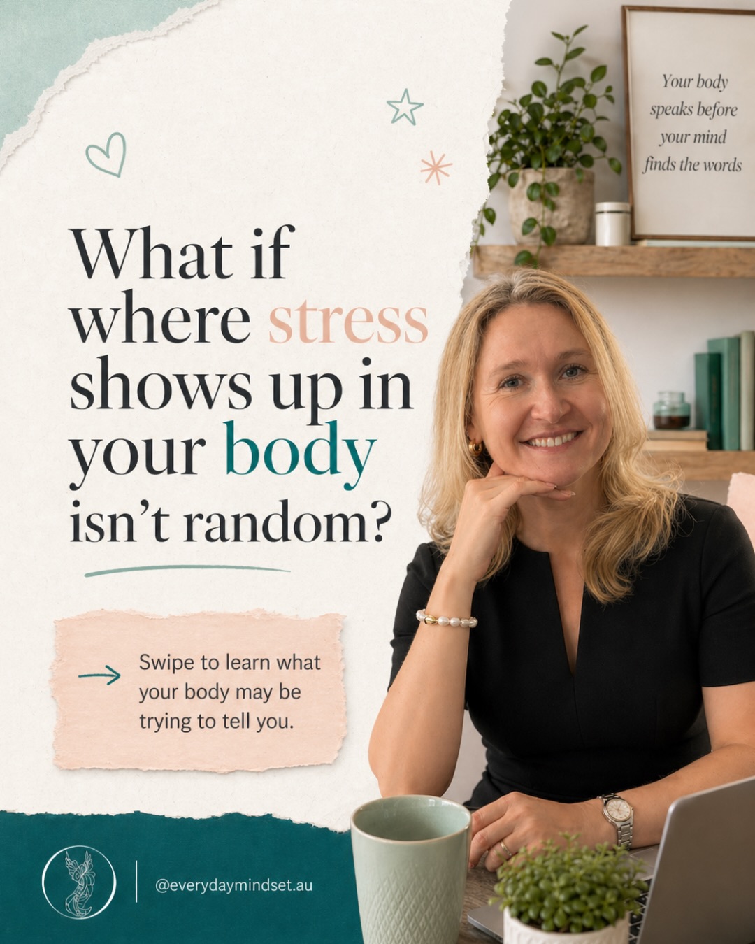 Some stress doesn’t speak in words.
It shows up in what you carry.
In the tight jaw, clenched hands, heavy chest. Or unsettled stomach.
Your body often tells the truth long before your mind has the words for it.
And while rest, holidays, and “switching off” can help in the short term, they don’t always reach the deeper pattern underneath.
Because sometimes the tension isn’t just about being tired.
Sometimes it’s about your hidden pressure.
The subconscious patterns can build quietly in the background until something triggers them and suddenly the body starts carrying what the mind has been trying to manage.
Noticing is the first step to choosing something different.
Because you can’t heal what you don’t allow yourself to feel.
This isn’t about diagnosing your body.
It’s about listening with curiosity.
Your body may be holding a story.
The question is: are you ready to hear what it’s been trying to say?
Comment “I feel the stress” and I’ll send you the next steps.
Like if it’s helpful, or share it with someone who might need the reminder today.
#stressawareness #burnoutrecovery #bodyawareness #somatichealing #nervoussystemsupport