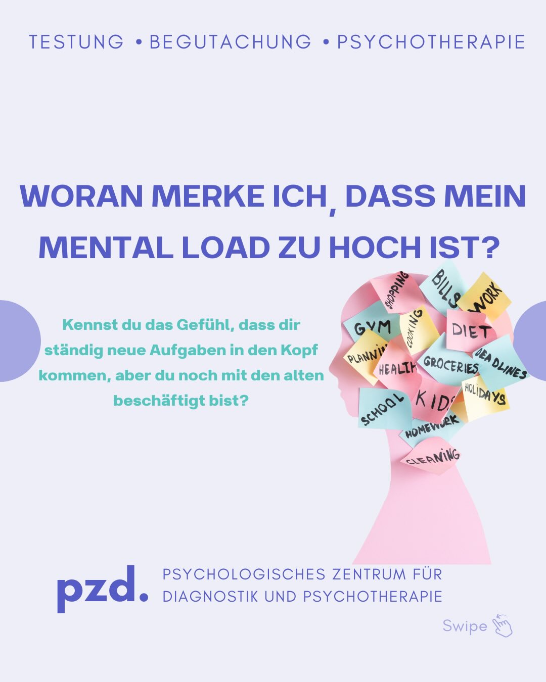 Mental Load beschreibt die unsichtbare mentale Belastung, ständig an alles denken zu müssen: organisieren, planen, erinnern, funktionieren.
Aus psychologischer Sicht bedeutet das für unser Gehirn und Nervensystem dauerhafte Anspannung – selbst in Ruhephasen fällt Abschalten oft schwer.
Typische Folgen können Konzentrationsprobleme, innere Unruhe, Erschöpfung oder Reizbarkeit sein. Wichtig: Mental Load ist keine Schwäche, sondern ein Zeichen dafür, dass die mentale Belastung zu groß geworden ist.
Die eigenen Grenzen wahrzunehmen und Entlastung zuzulassen, ist ein wichtiger Schritt für die psychische Gesundheit. 🤍
Welche Anzeichen kennst du von dir selbst?
#mentalload #psychischegesundheit #mentalhealth #stressbewältigung #mentalegesundheit