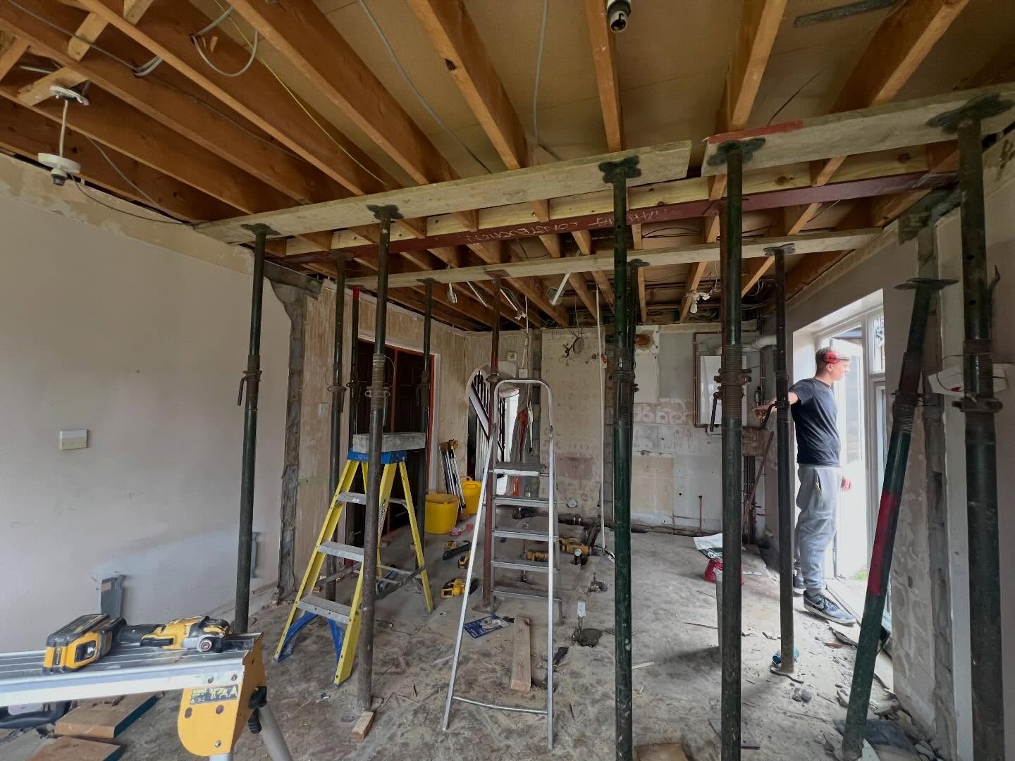 Walls are out, steels going in. Tomorrow the electrician. All carefully managed by the team at White Tail Studios! With the cost of building work rising, why not make better use of the space you have!