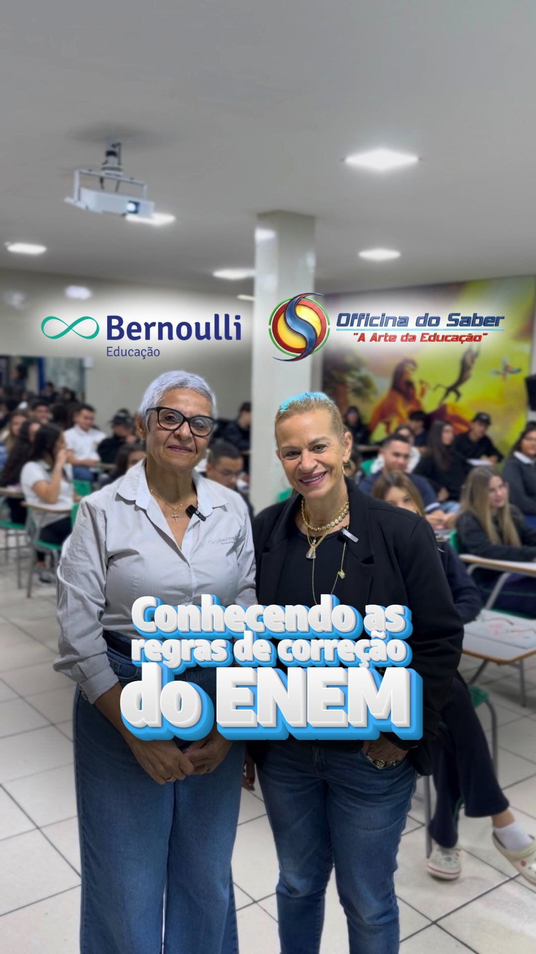 Hoje a nossa escola promoveu um encontro de todo o Ensino Médio com a coordenadora regional do Sistema de Ensino Bernoulli, para tratar da sistemática de correção dos simulados aplicados aos alunos, e também do ENEM.
O objetivo? Ensinar aos nossos alunos as “regras do jogo” para que estejam preparados para o vestibular.
Agradecemos a presença da Ediléia, e todas as informações que ela nos passou, proporcionando aos alunos o conhecimento necessário para alcançarem o sucesso no exame! ✨