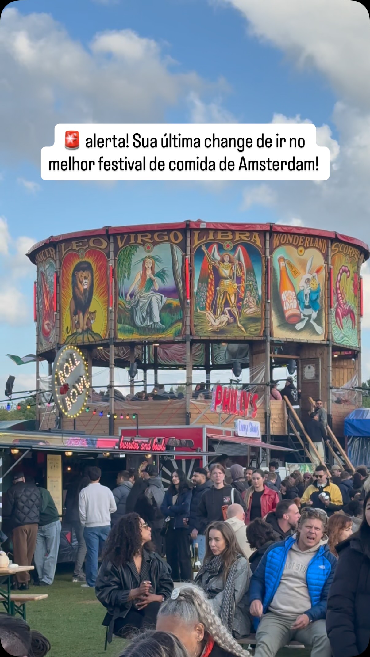 Hoje é o ÚLTIMO dia do Rollende Keukens e eu preciso que você vá. 🍢
Cinco dias, mais de 80 food trucks, música ao vivo, cerveja artesanal e entrada gratuita no Westerpark. É o maior festival de street food da Holanda e acontece só uma vez por ano.
Hoje (17/05) das 12h às 23h. Última chance.
Não foi? Ano que vem a gente marca. A edição 2027 ainda não tem data oficial, mas o festival sempre cai no fim de semana de Hemelvaartsdag, então espera por volta de maio de 2027. Coloca no radar.
📍 Westerpark, Amsterdam
#amsterdam #brasileirosnaholanda #brasileirospelomundo #food
