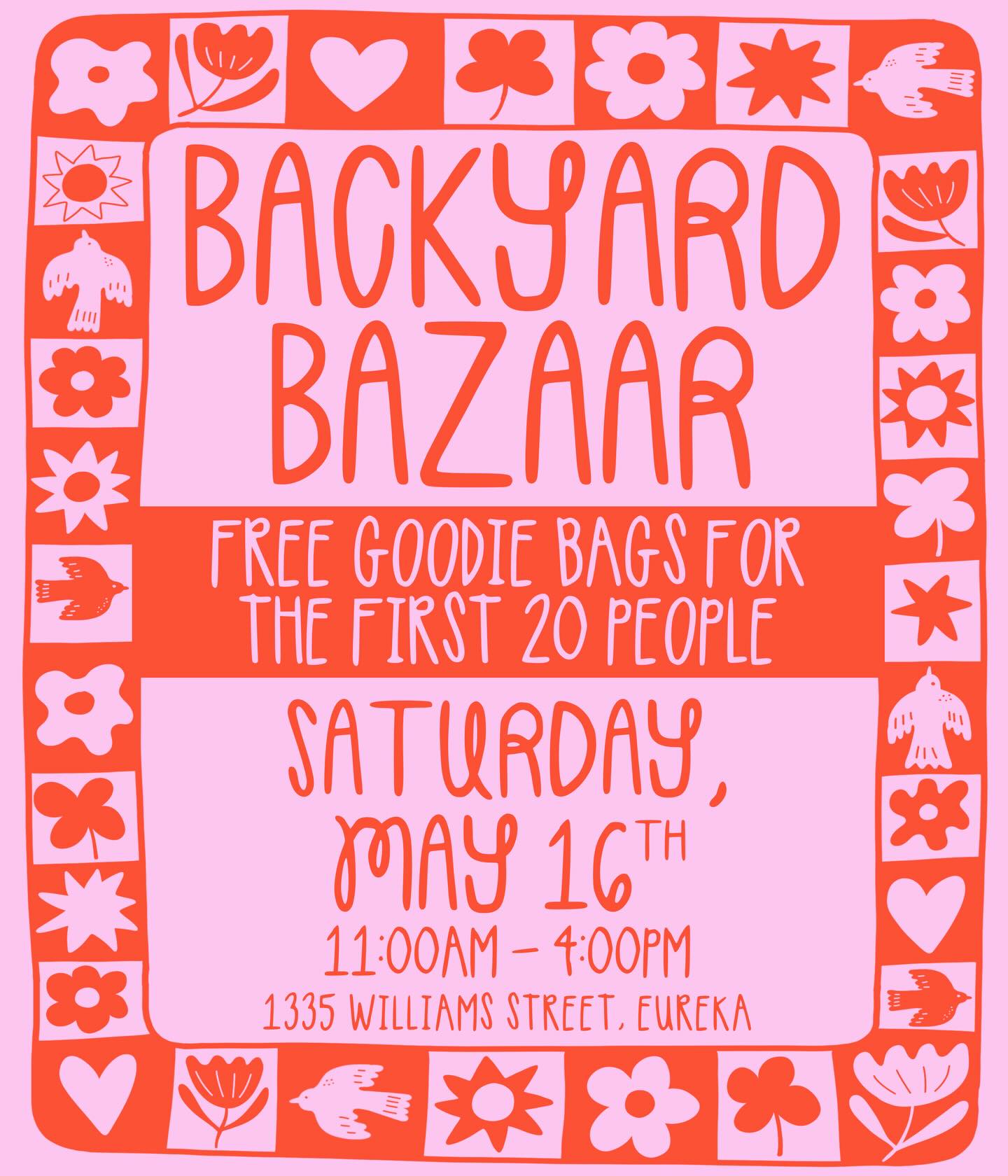 I just finished packing the goodie bags for the first 20 people at the Backyard Bazaar, and they’re really good!!! Come early on Saturday the 16th to snag yours…
.
.
.
#backyardbazaar #free #goodiebag #earlybird