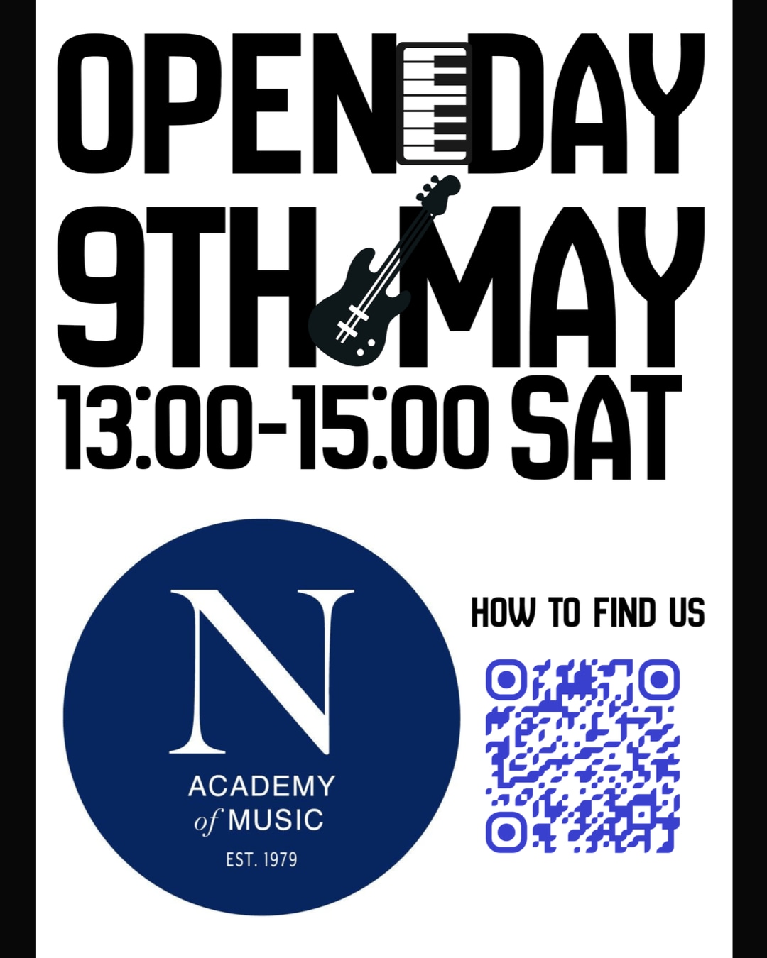 TOMORROW, join us at Newpark Academy of Music's Open Day on Saturday 9th May from 1-3pm at our home on the IADT campus in Dún Laoghaire.
Learn about our range of music lessons and programmes during an info session, then enjoy a free ensemble concert open to all. There will be an opportunity to see a variety of instruments and see what may be of interest!
Come explore, ask questions, and hear live music. Everyone's welcome!