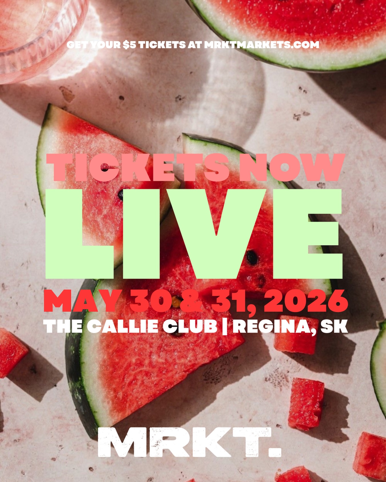 Have you got your ticket to MRKT yet?!👀
Grab yours now & get access to our exclusive coupon book with now over $600 in savings — shop local & save at this year’s Spring Edit🍉✨