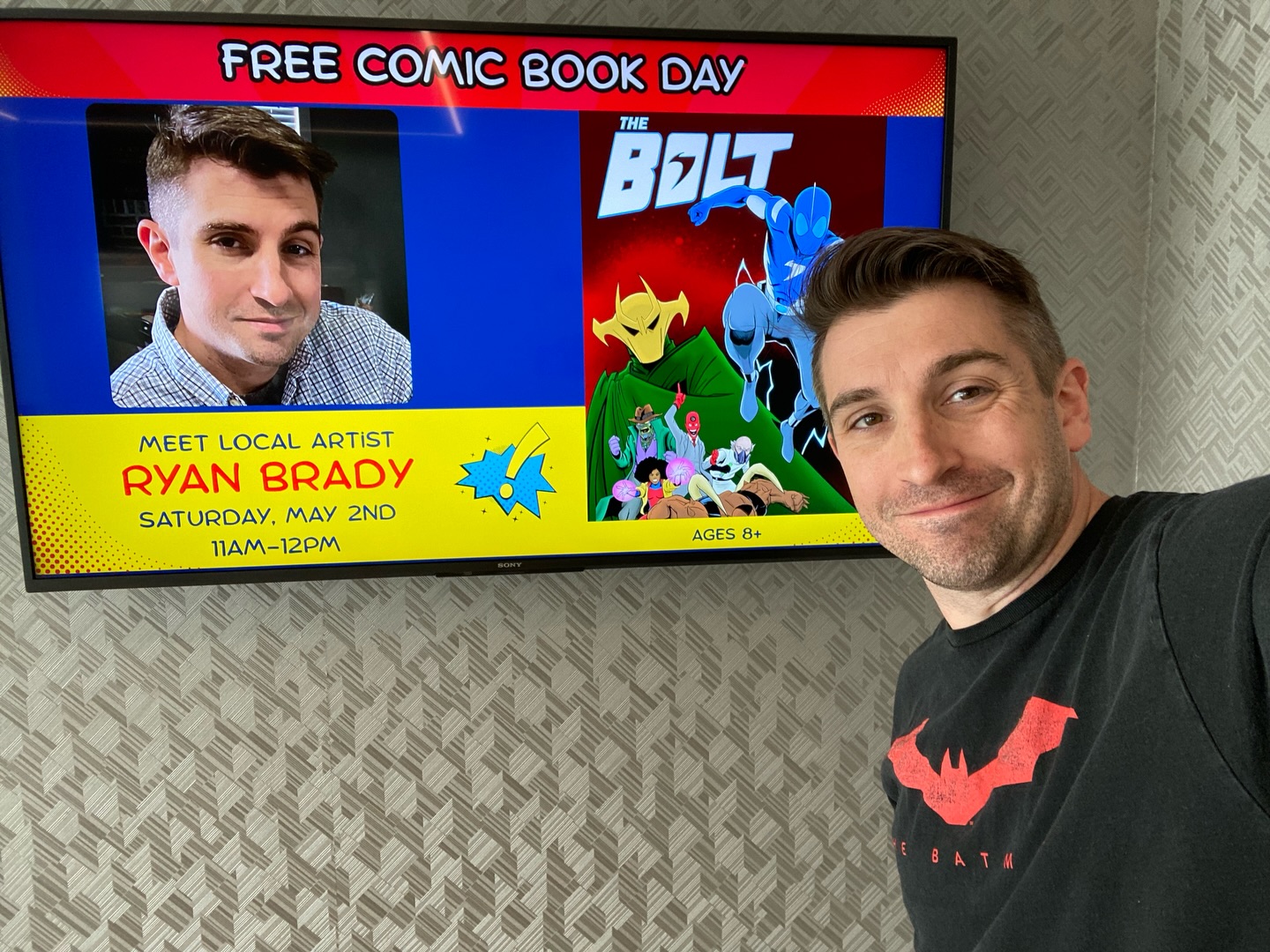 Looking forward to seeing my geeks at Free Comic Book Day tomorrow! Remember, you’ll have two chances to draw with me:
Pennsauken Library @ 11
Merchantville Library @ 2
Hope to see you there!
#TheBolt #FCBD
#CreatorOwned #CamdensComics